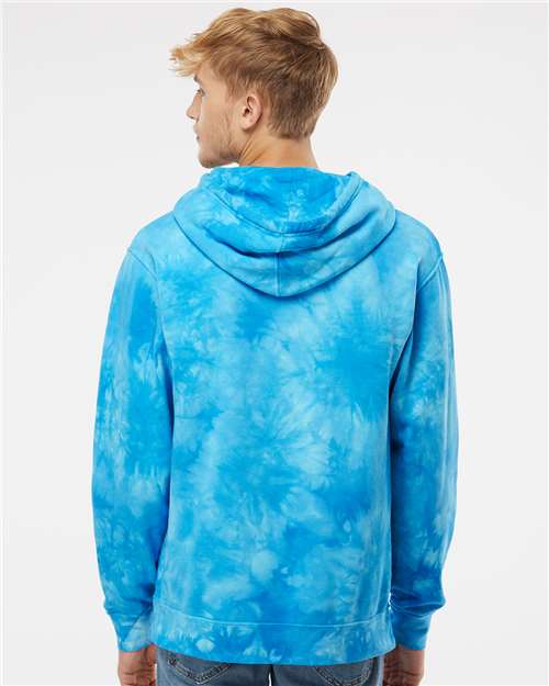 Back Model Tie Dye Aqua Blue