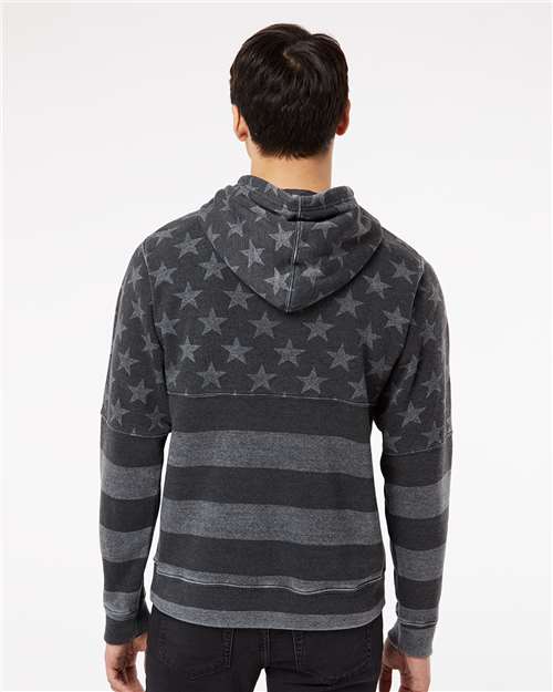 Back Model Black Stars & Stripes Triblend