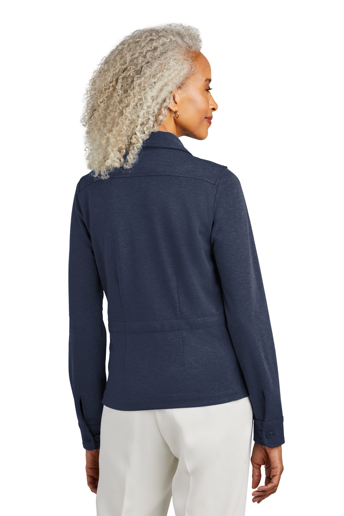 Back Model Navy Blazer Heather