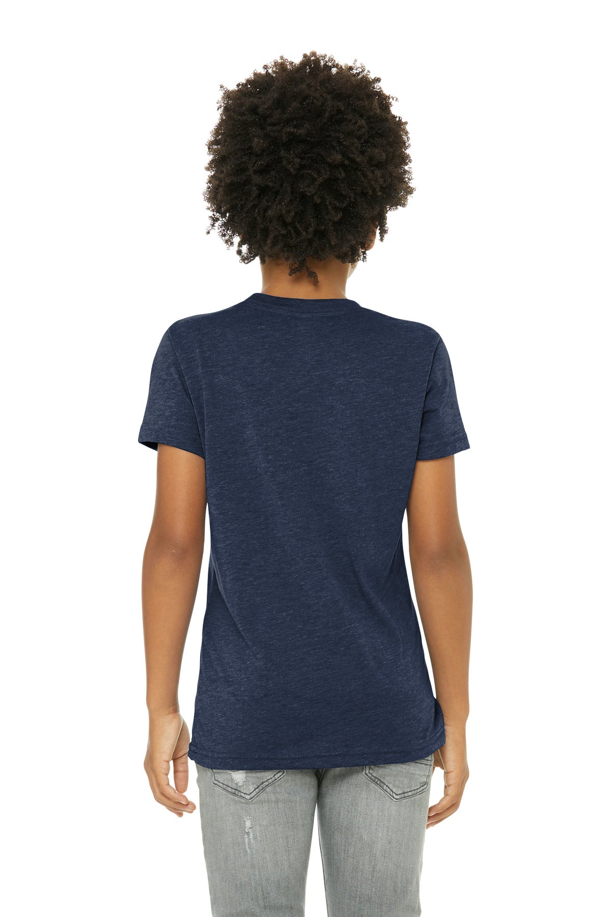 Back Model Solid Navy Triblend