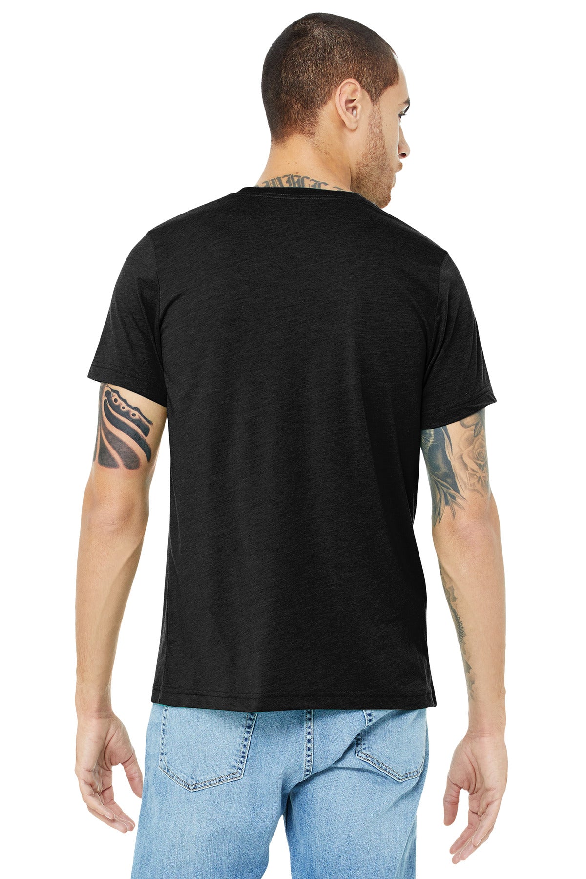 Back Model Black Heather Triblend