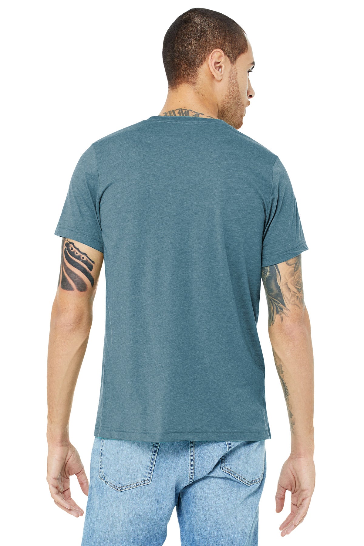 Back Model Denim Triblend