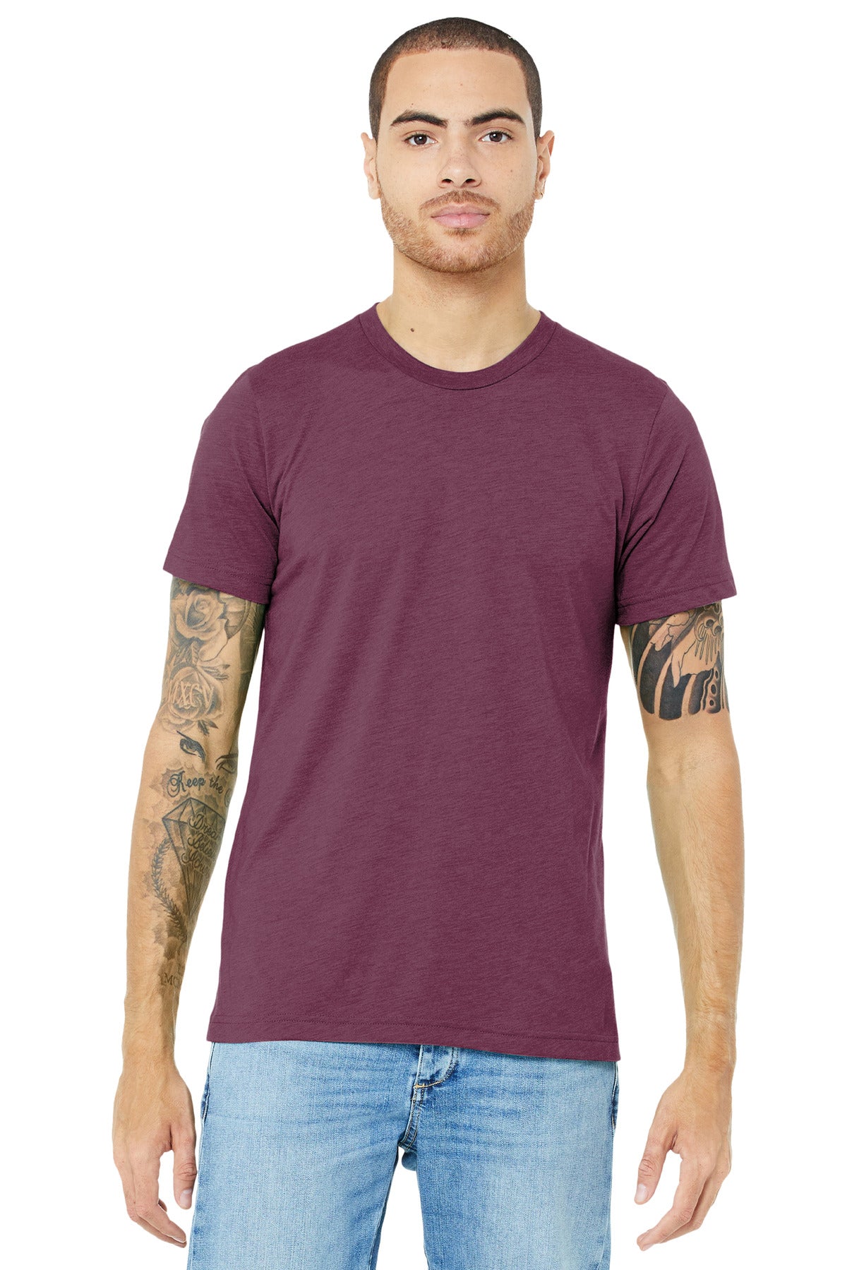 Model Maroon Triblend