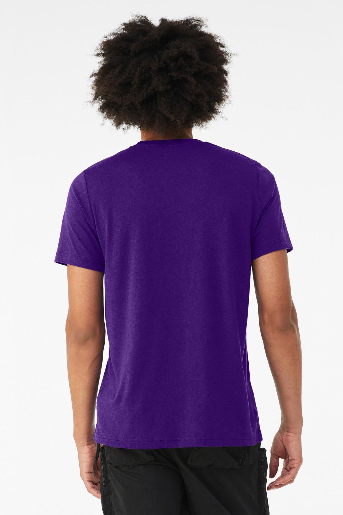 Back Model Solid Team Purple Triblend