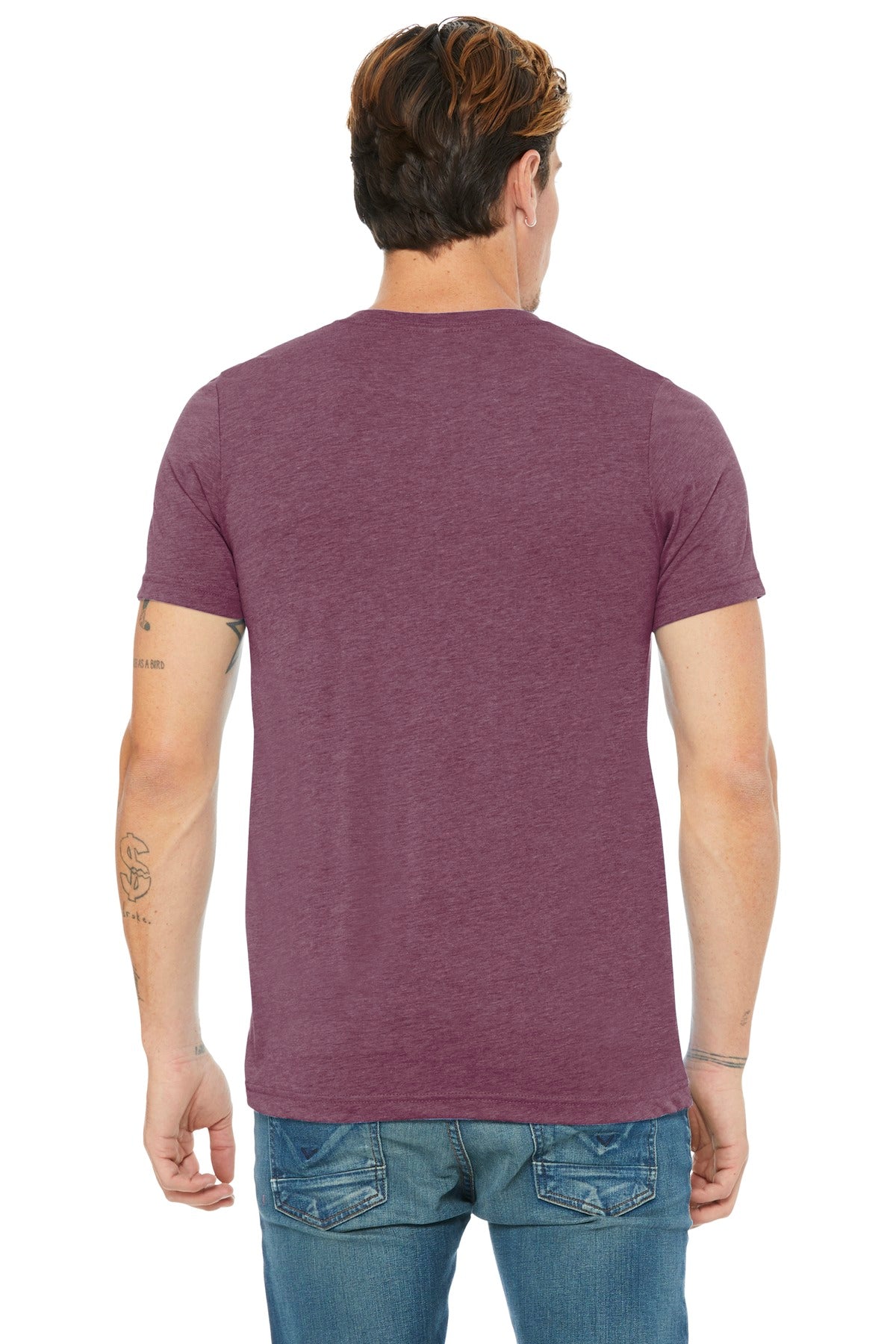 Back Model Maroon Triblend