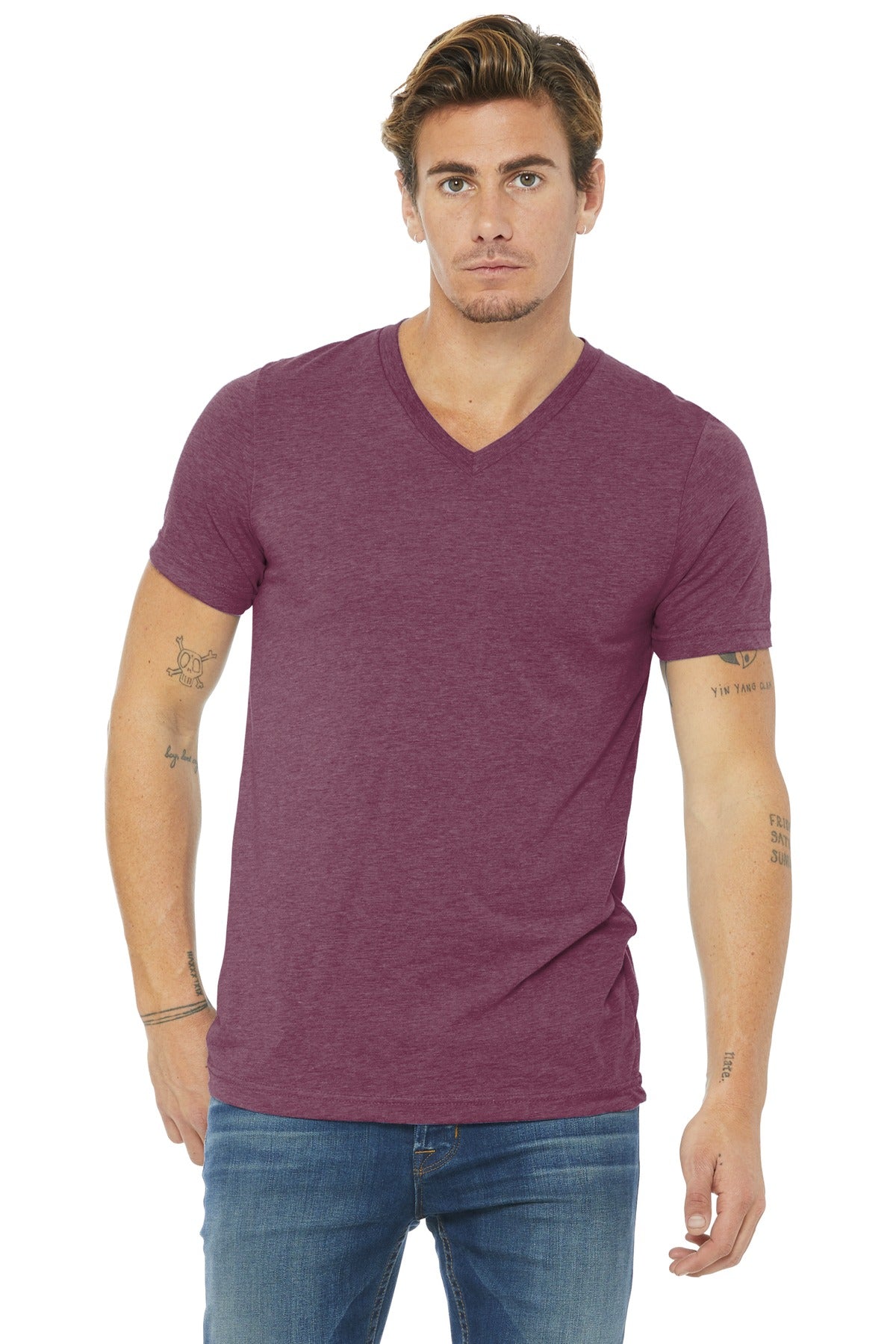 Model Maroon Triblend