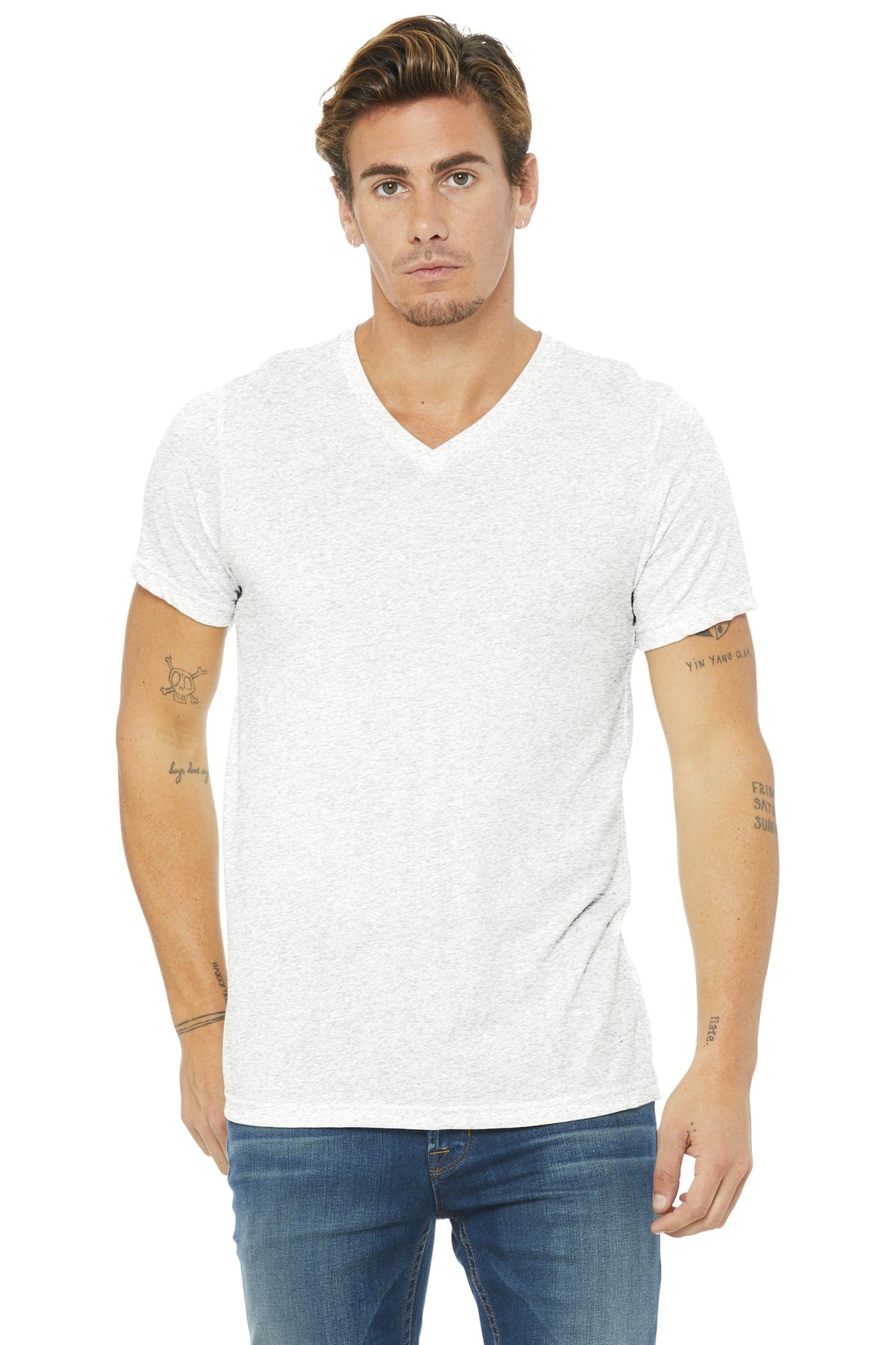 Model White Fleck Triblend