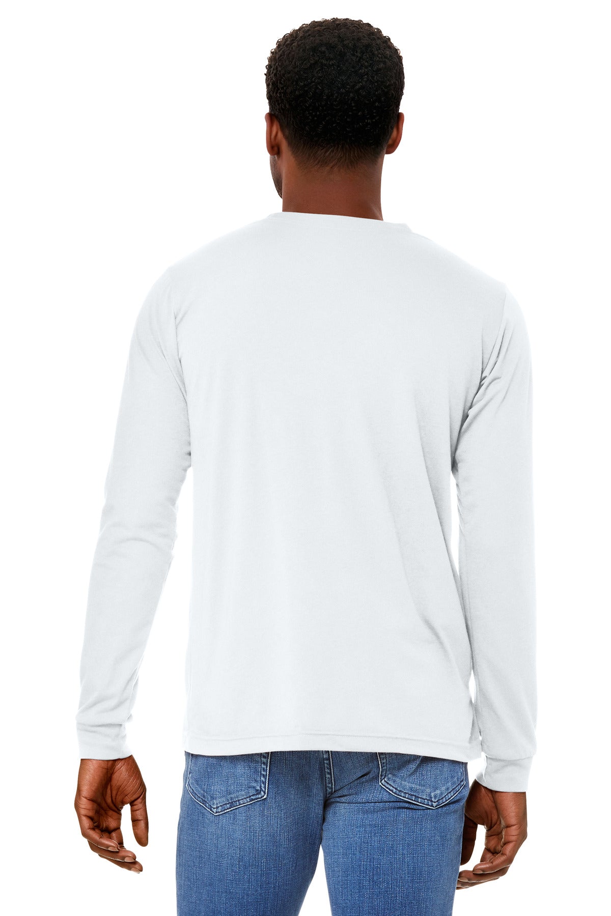 Back Model Solid White Triblend
