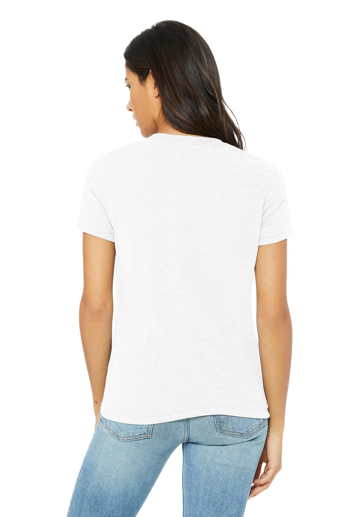 Back Model Solid White Triblend