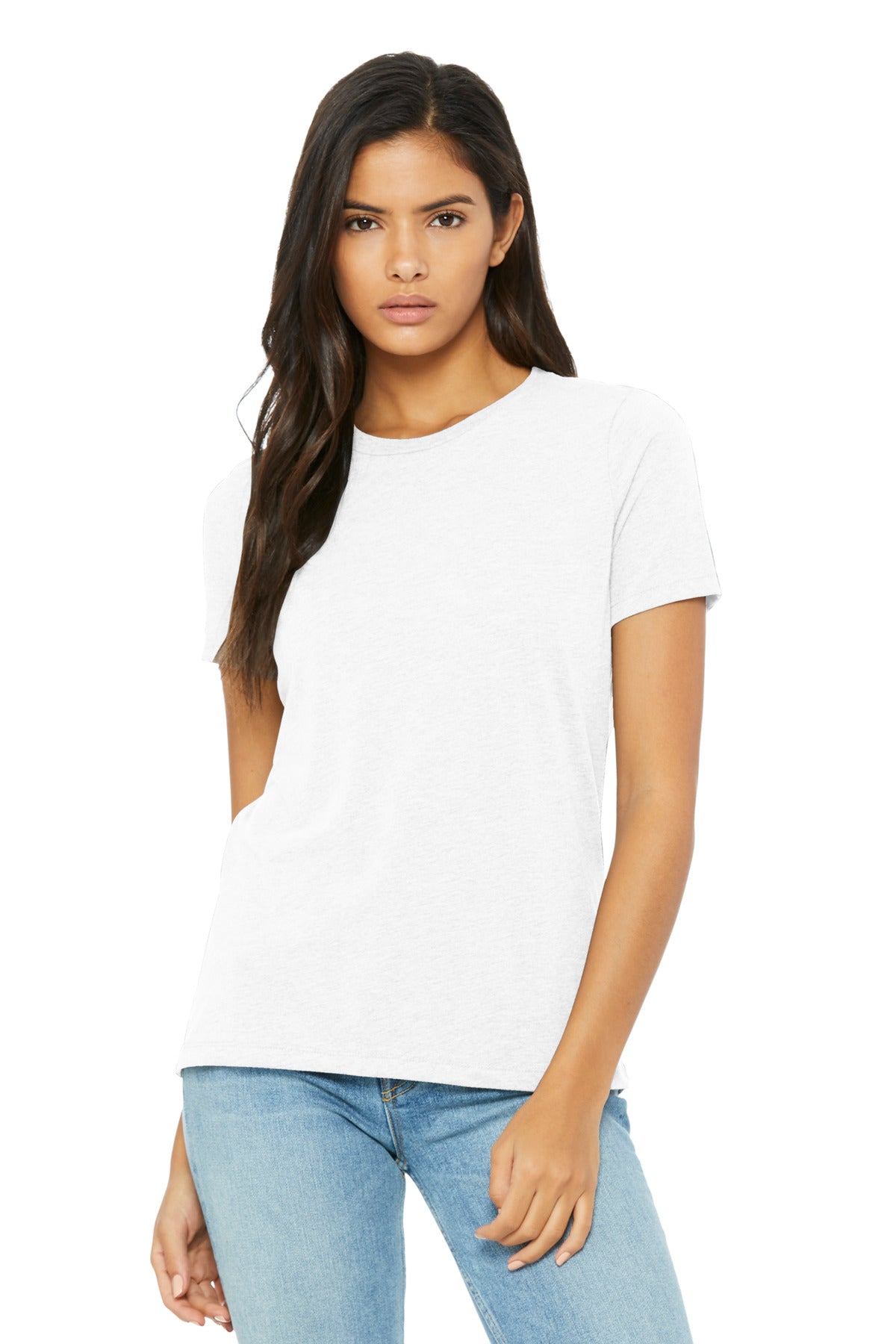 Model Solid White Triblend