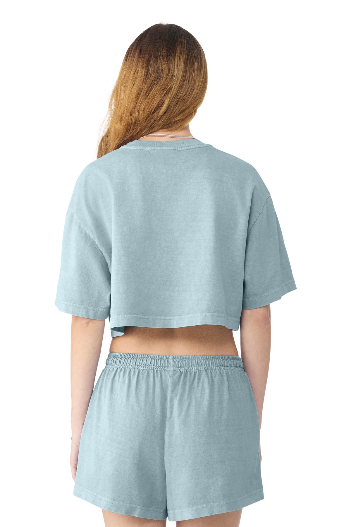 Back Model Light Washed Denim