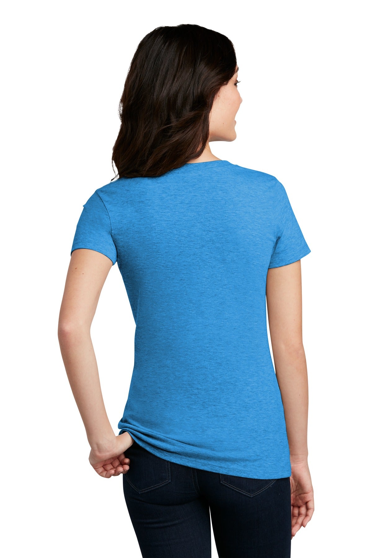 Back Model Heathered Bright Turquoise