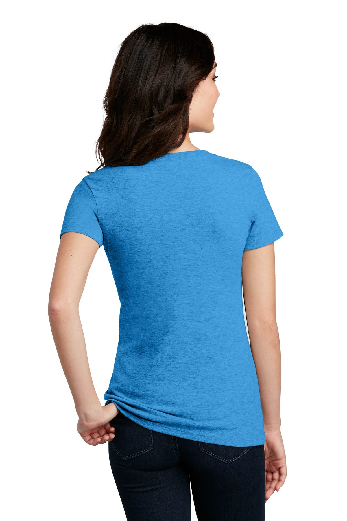 Back Model Heathered Bright Turquoise