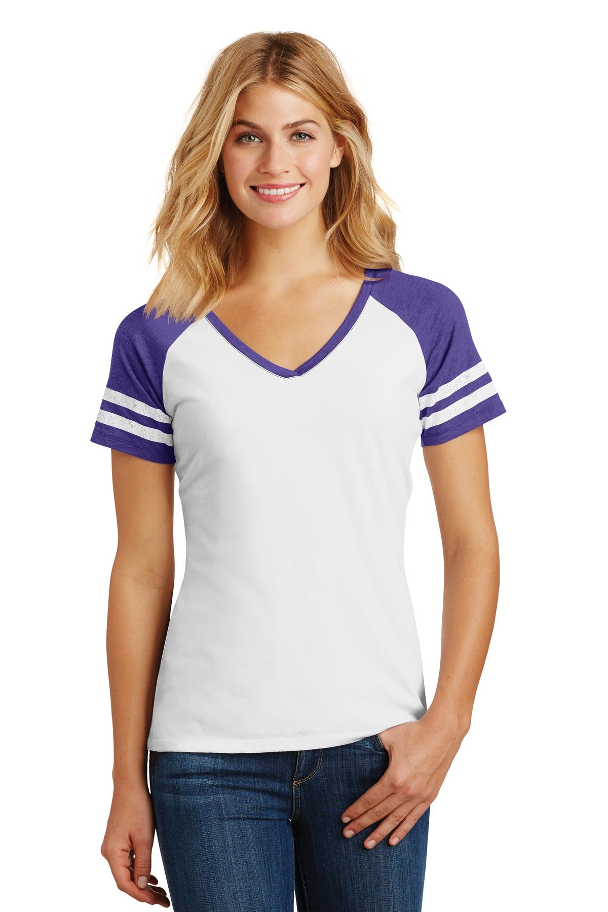 Model White/ Heathered Purple