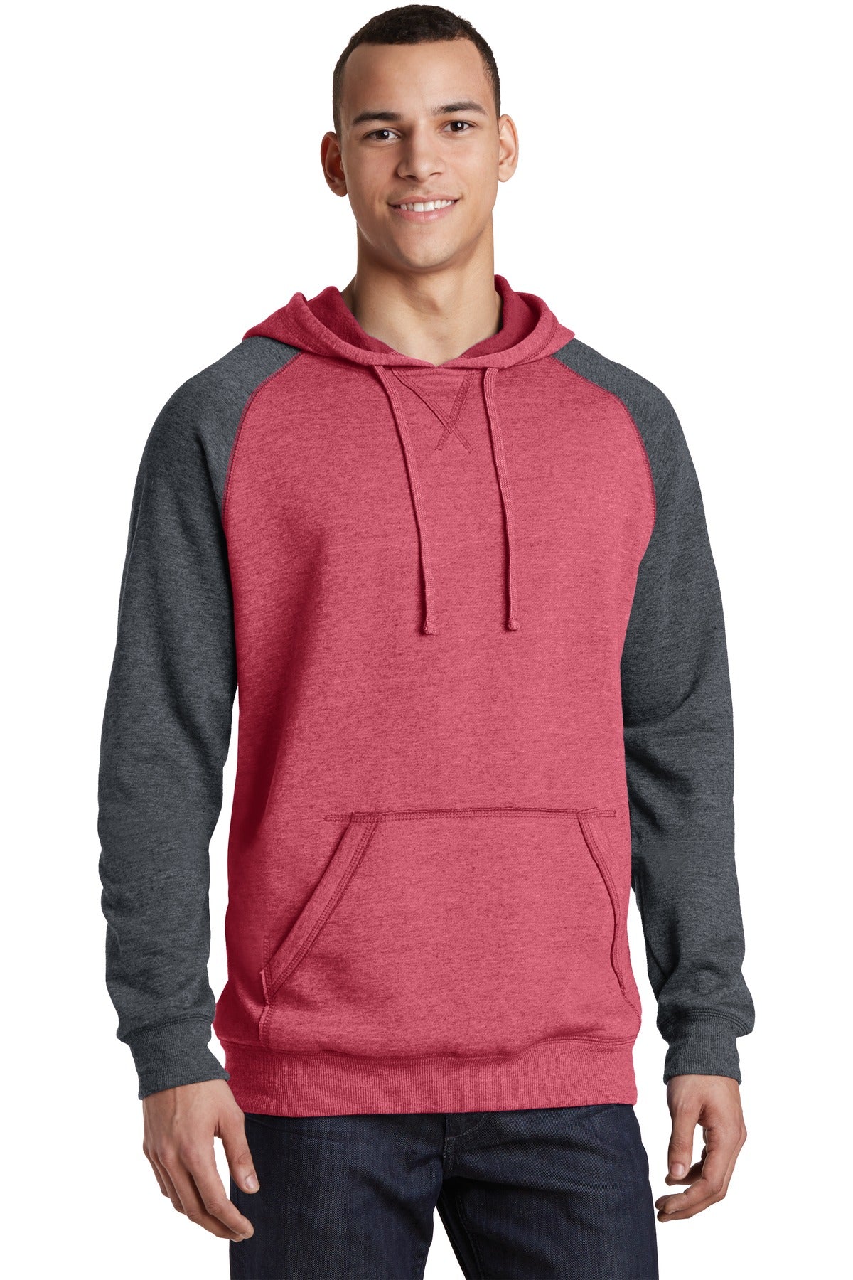 Model Heathered Red/ Heathered Charcoal
