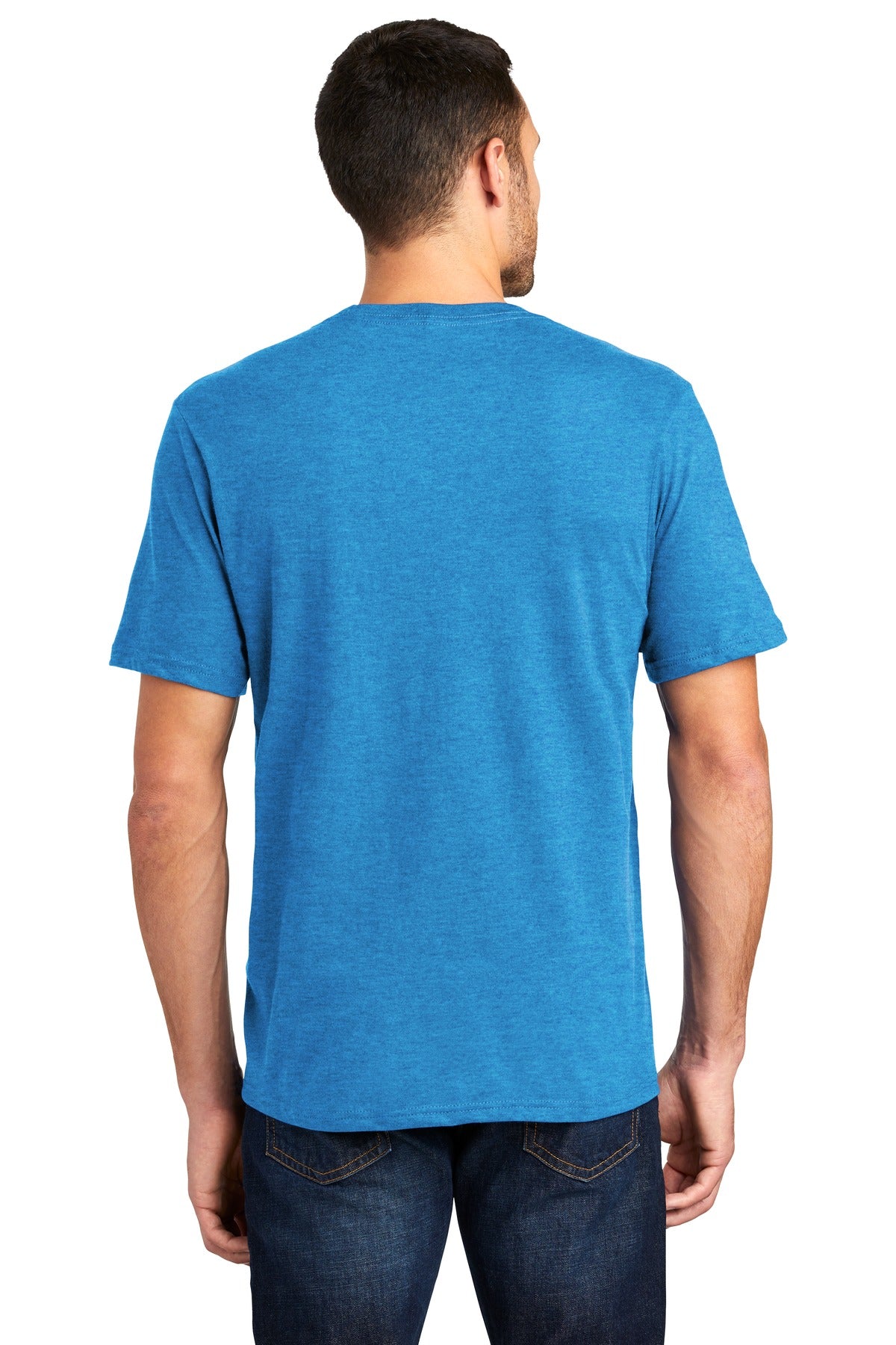 Back Model Heathered Bright Turquoise