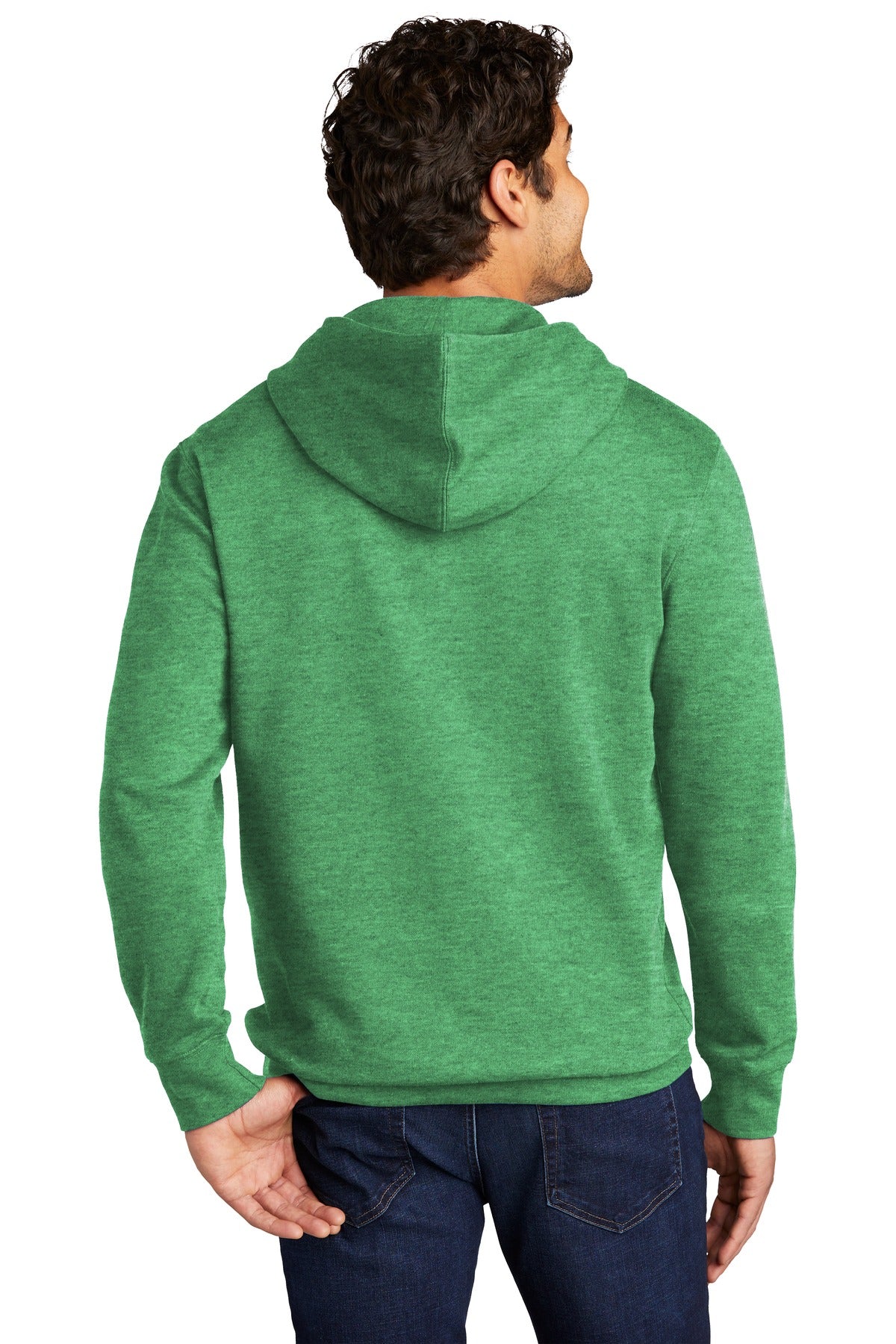 Back Model Heathered Kelly Green