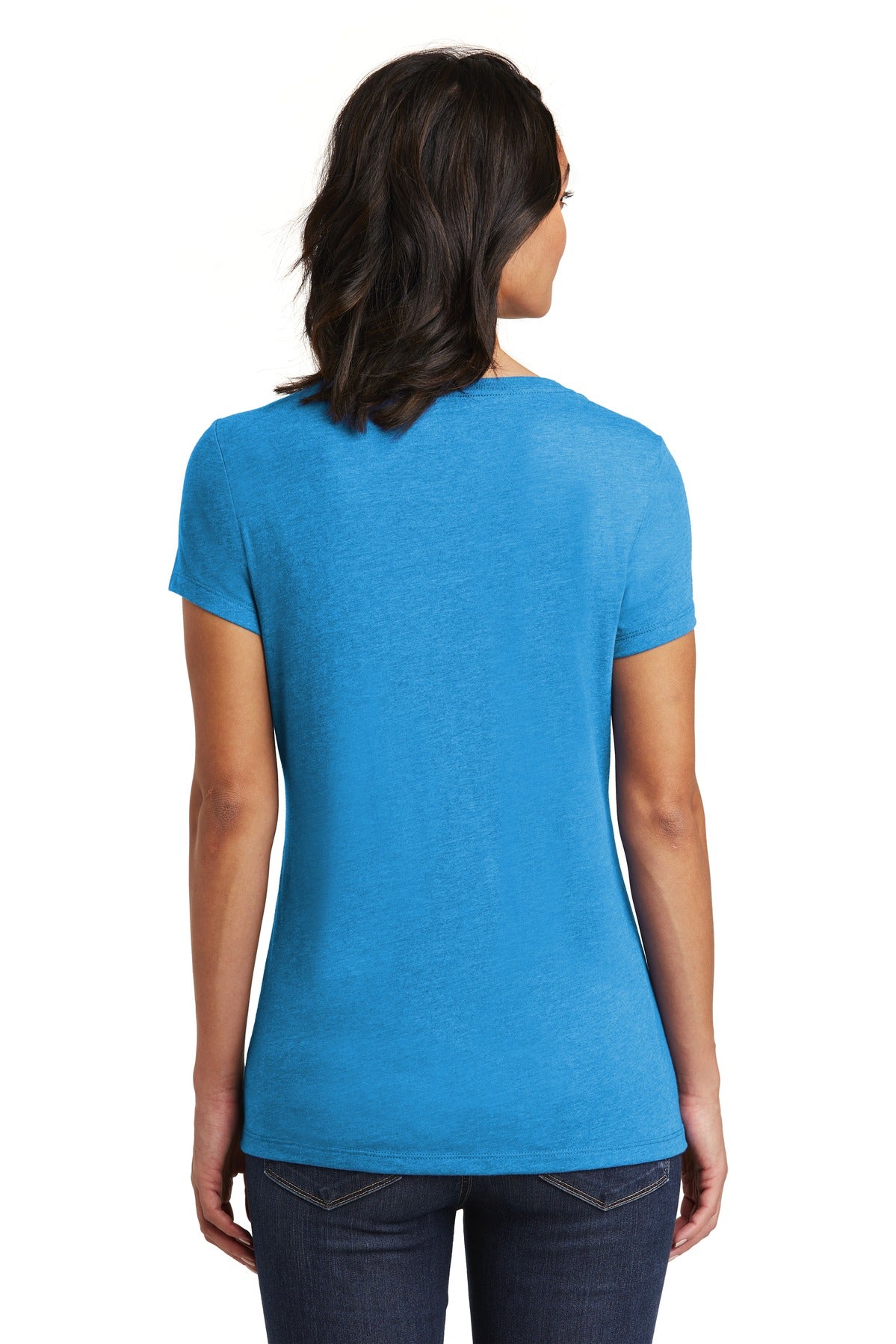 Back Model Heathered Bright Turquoise