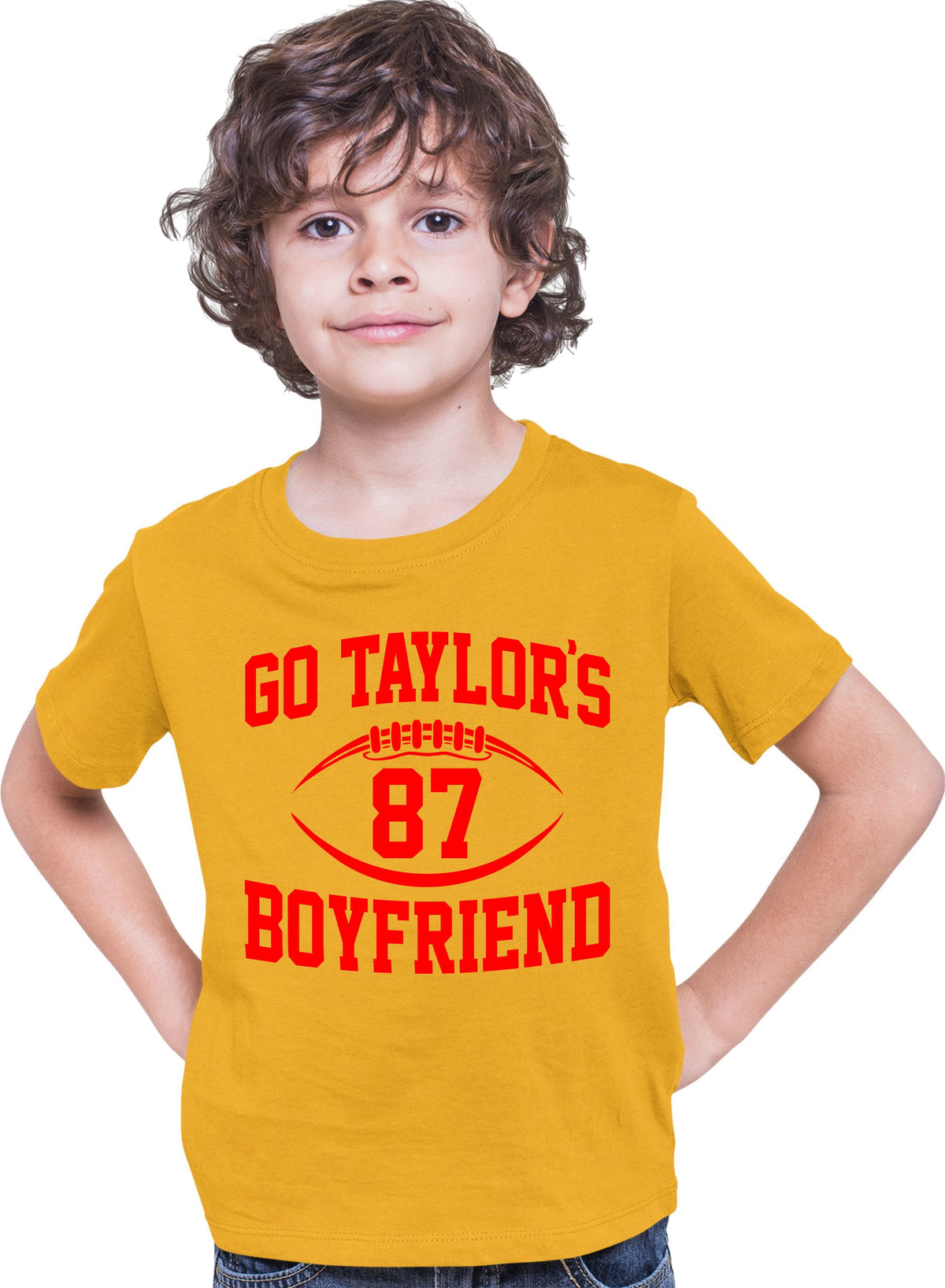 Go All Out “Taylor's Fiancé” Funny Football Sweatshirt – Men's Crewneck, 50/50 Cotton/Polyester