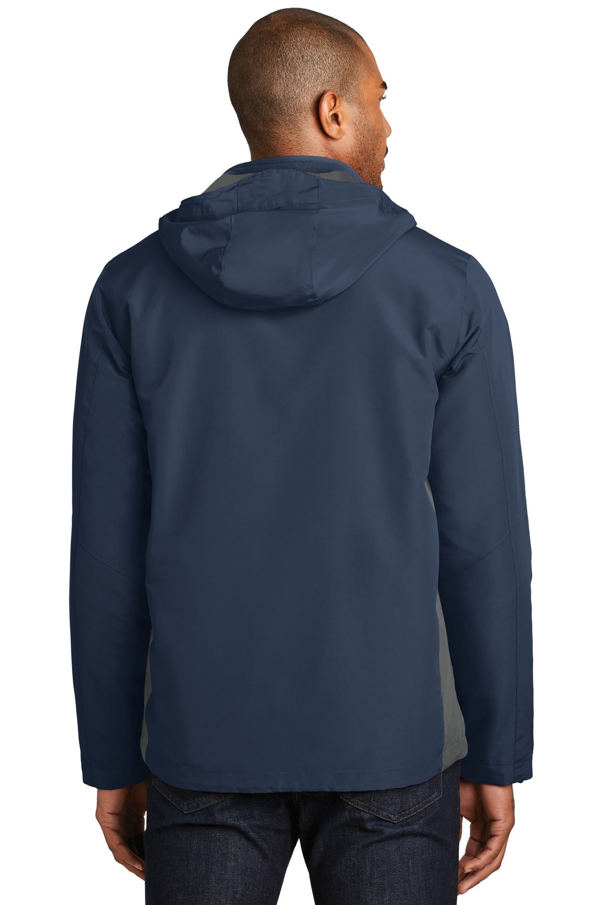 Back Model Dress Blue Navy/ Grey Steel