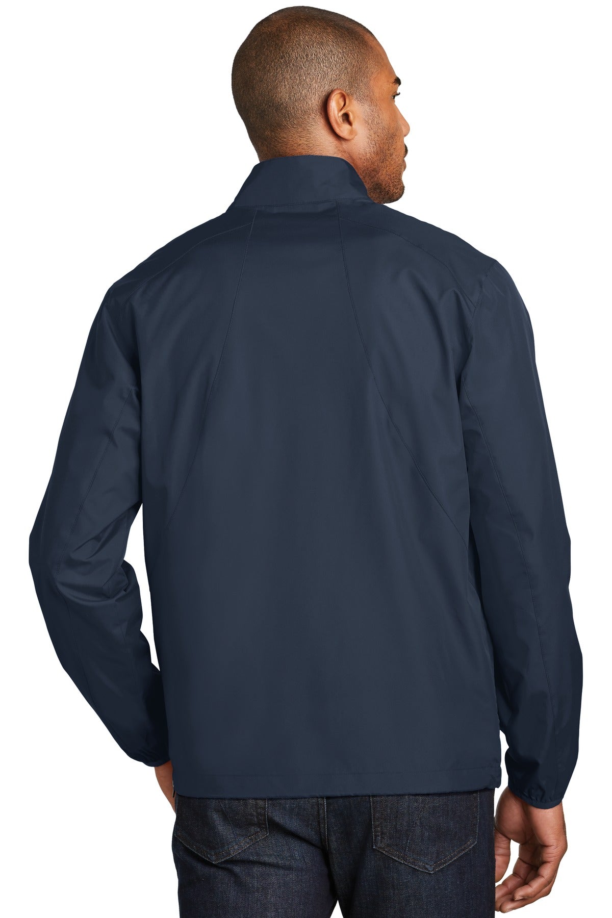 Back Model Dress Blue Navy