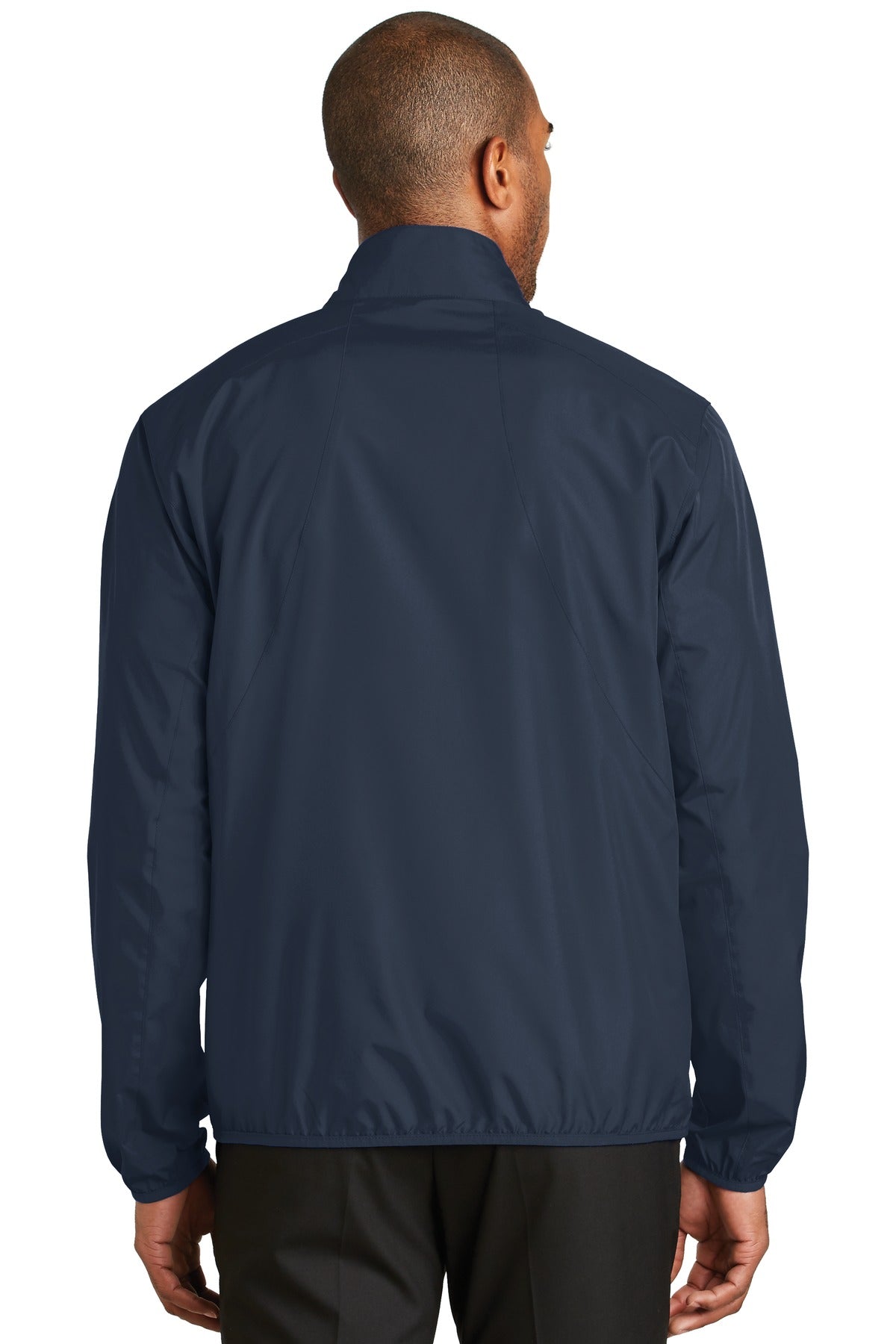 Back Model Dress Blue Navy