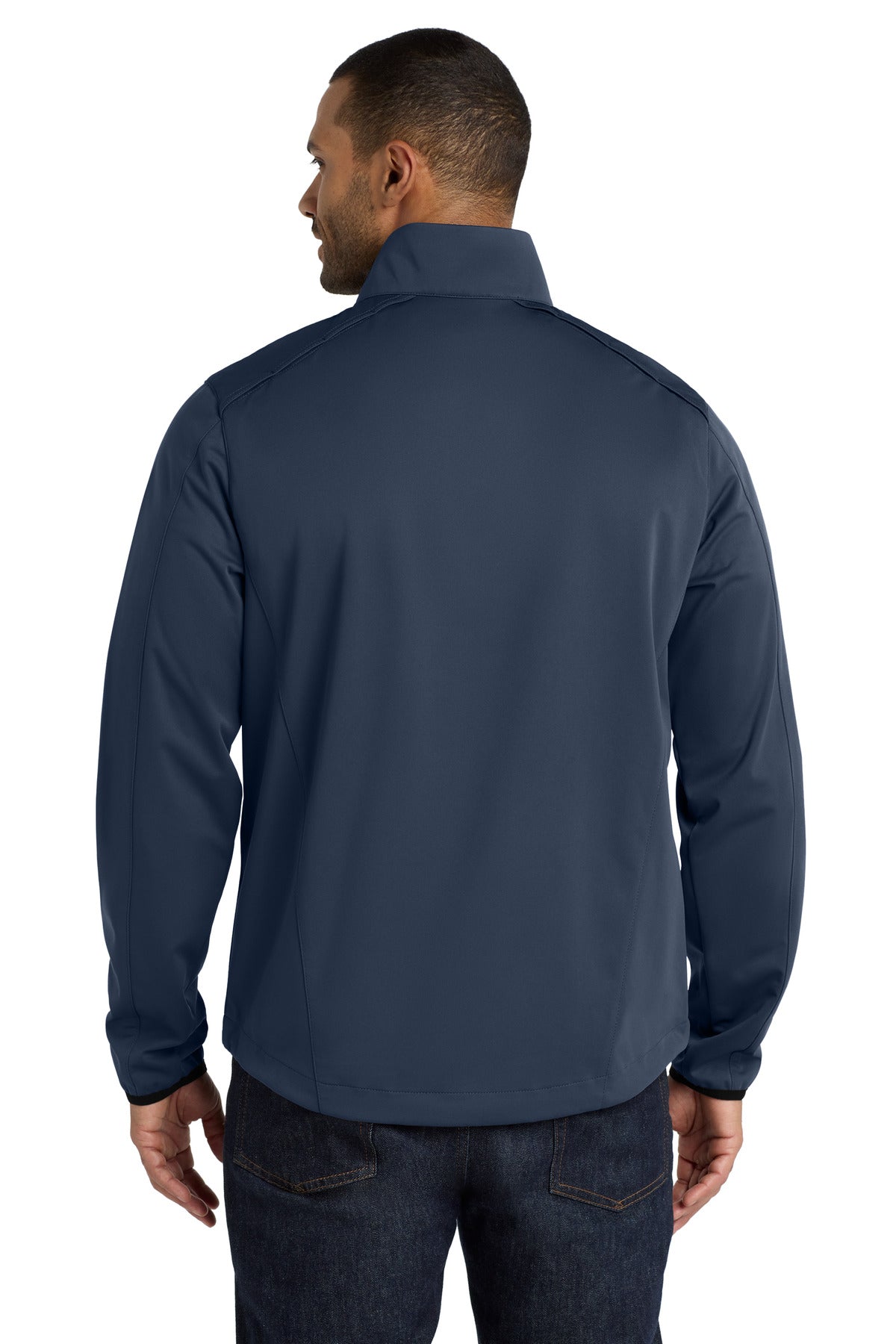Back Model Dress Blue Navy