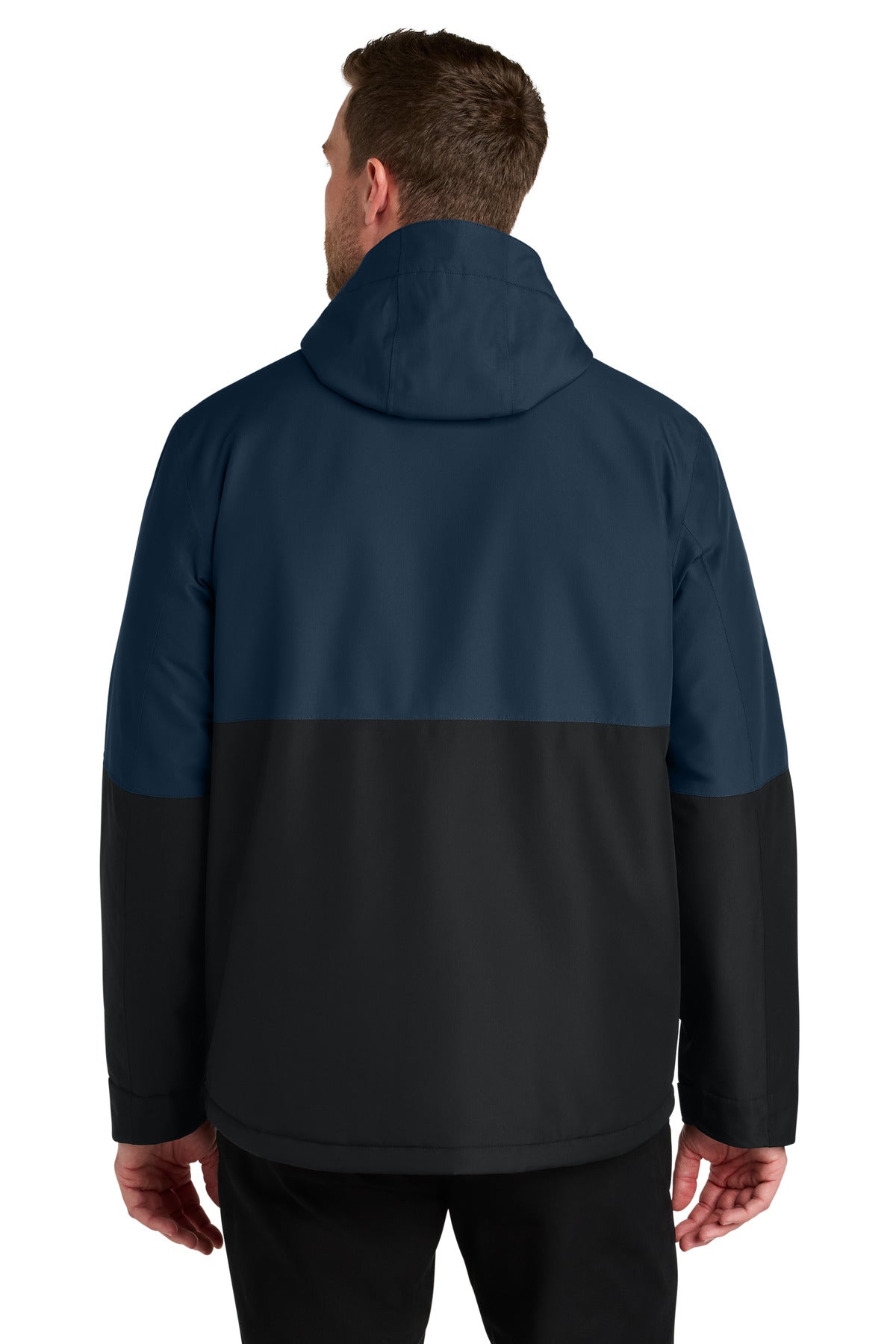 Back Model Dress Blue Navy/ Deep Black