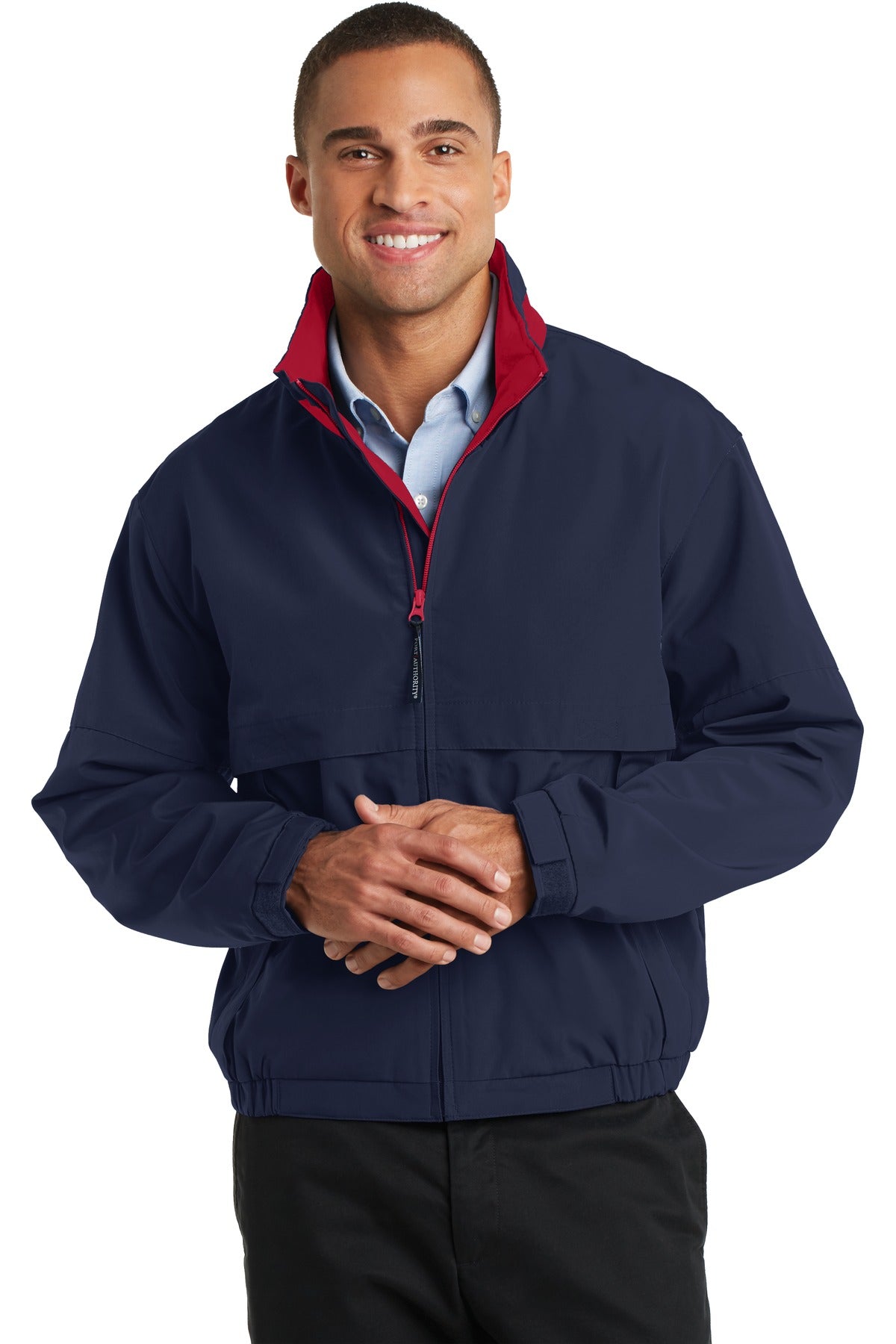 Model Dark Navy/ Red