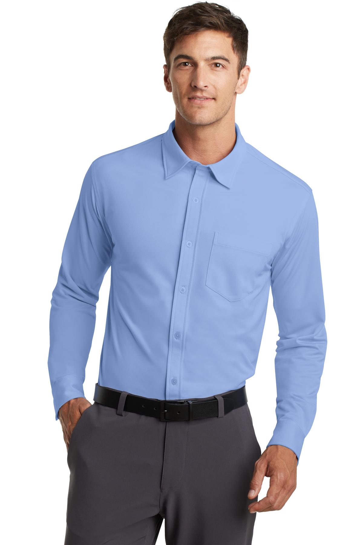 Model Dress Shirt Blue