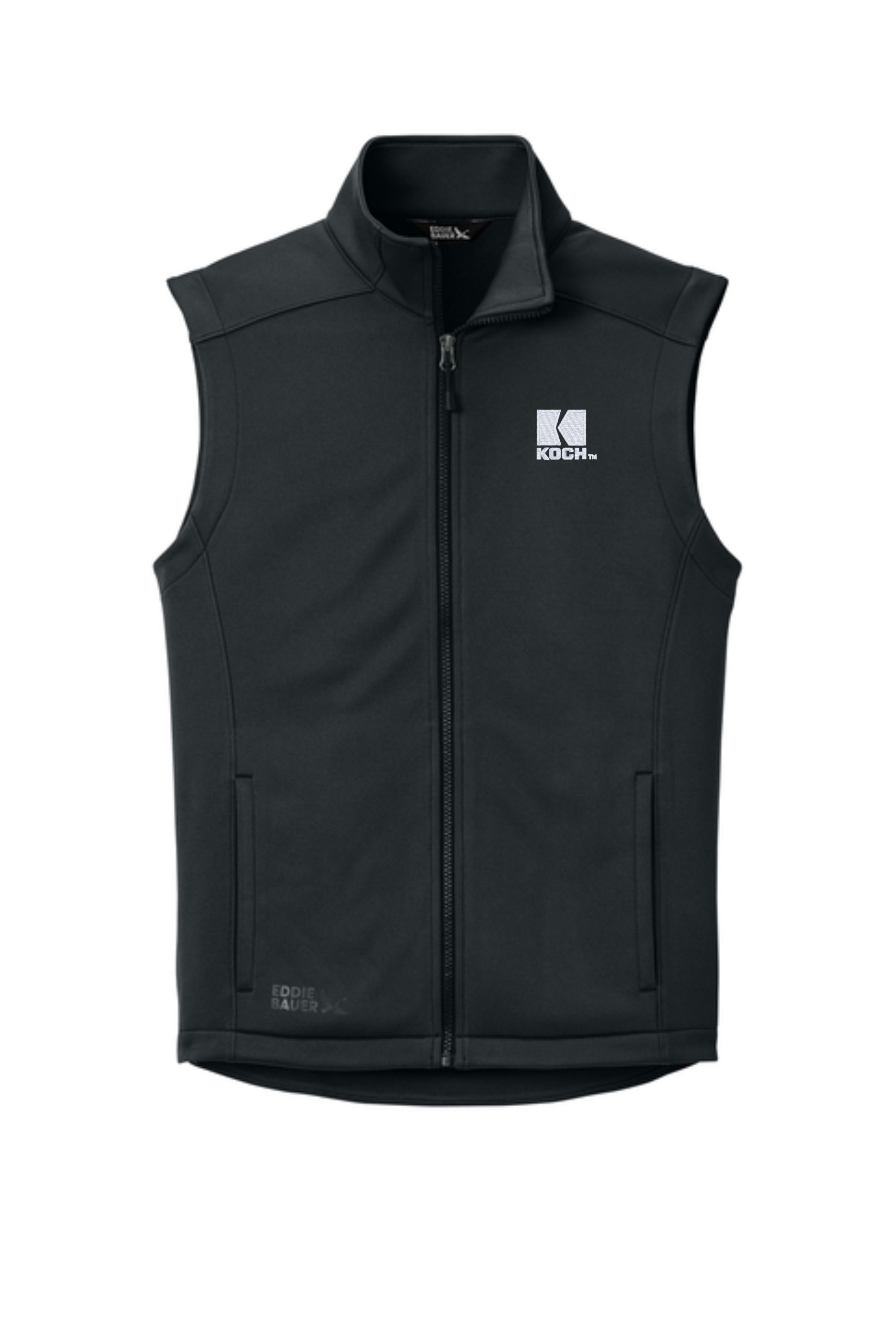 Eddie Bauer® Smooth Mid Layer Fleece Vest EB2560 With Koch Embroidery