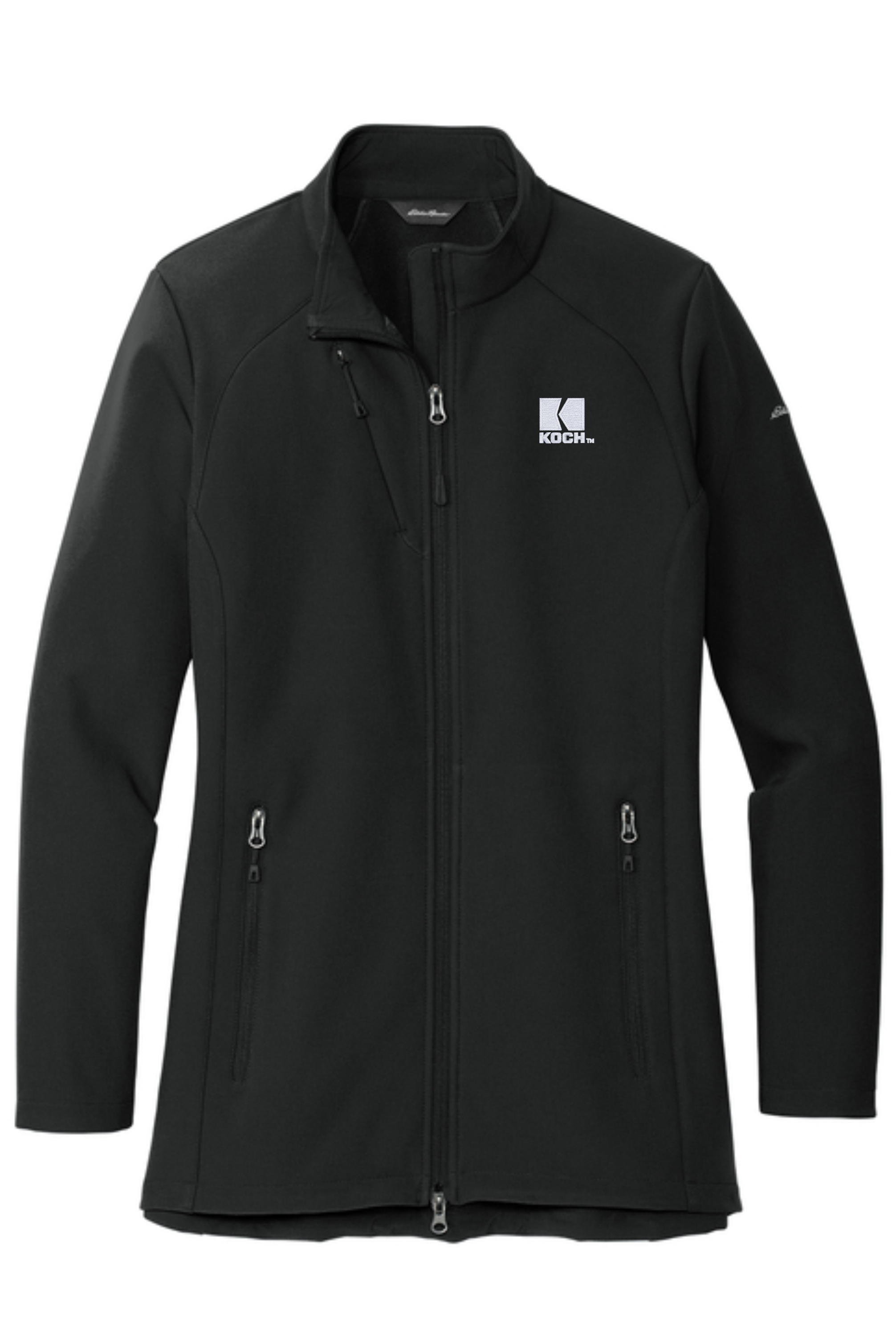 Eddie Bauer EB545 Women's Stretch Soft Shell Jacket With Koch Embroidery