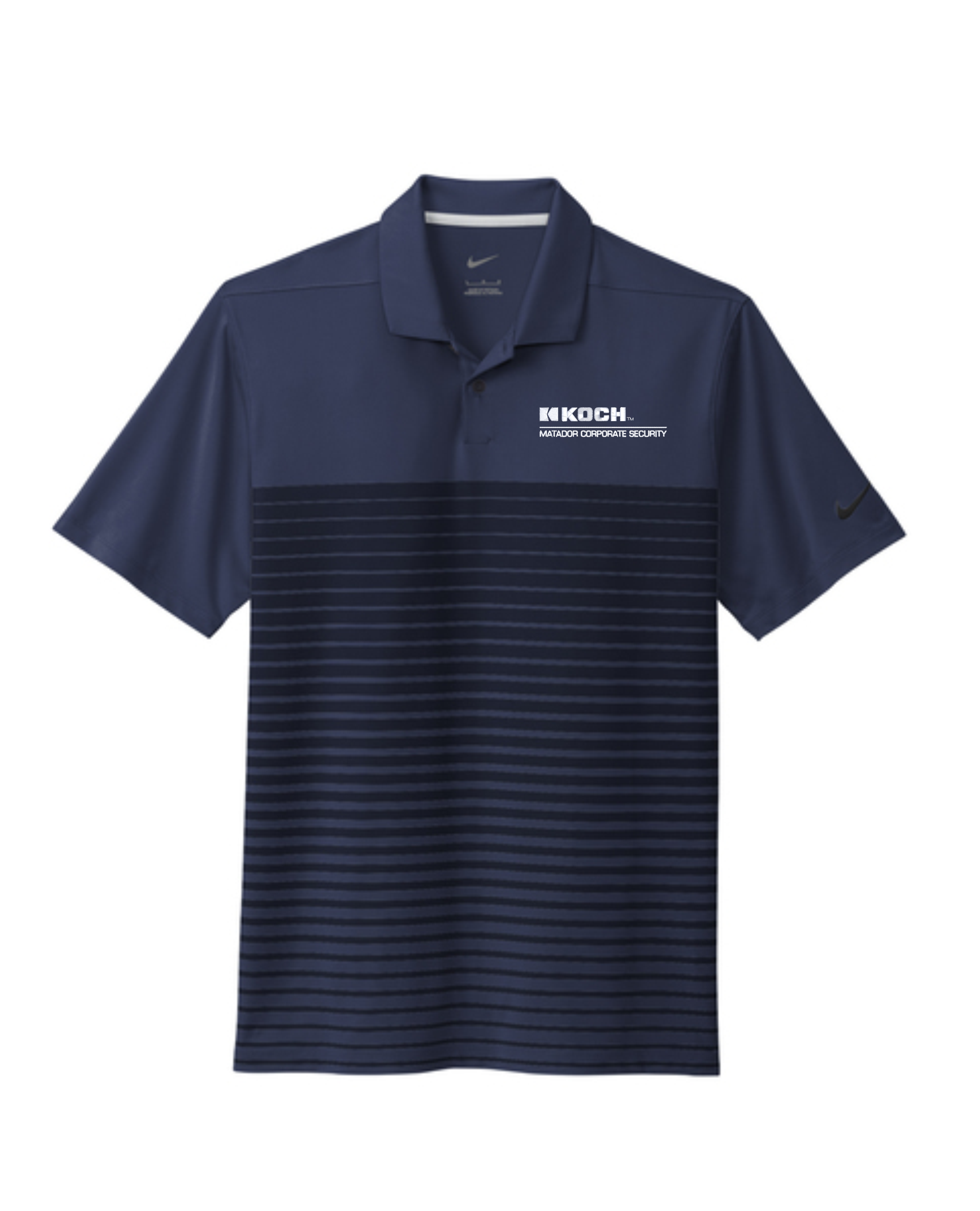 Nike NKDC2114 Dri-FIT Vapor Block Polo With Koch Text Embroidery