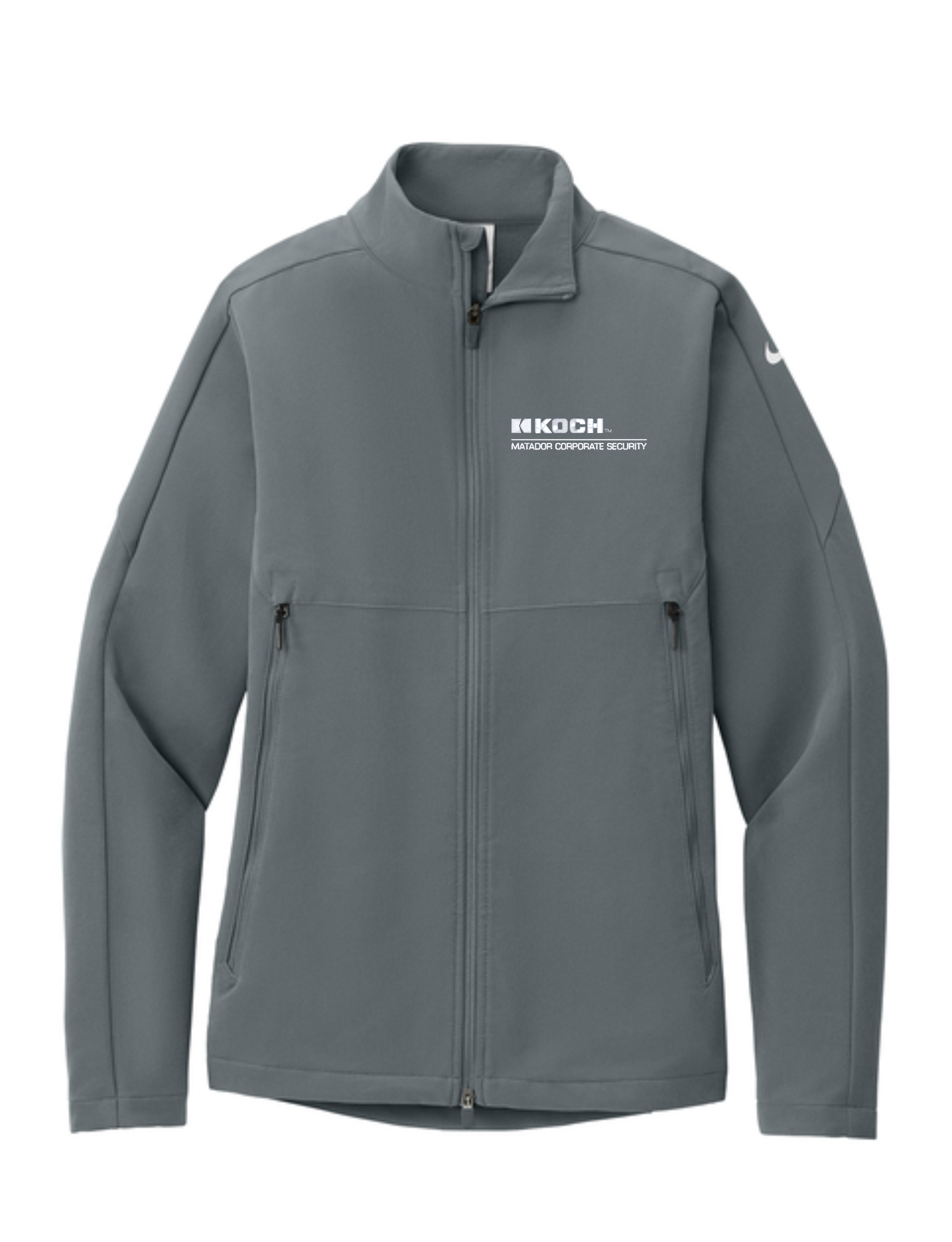 Nike Full-Zip Soft Shell Jacket NKHM7926 With Koch Text Embroidery