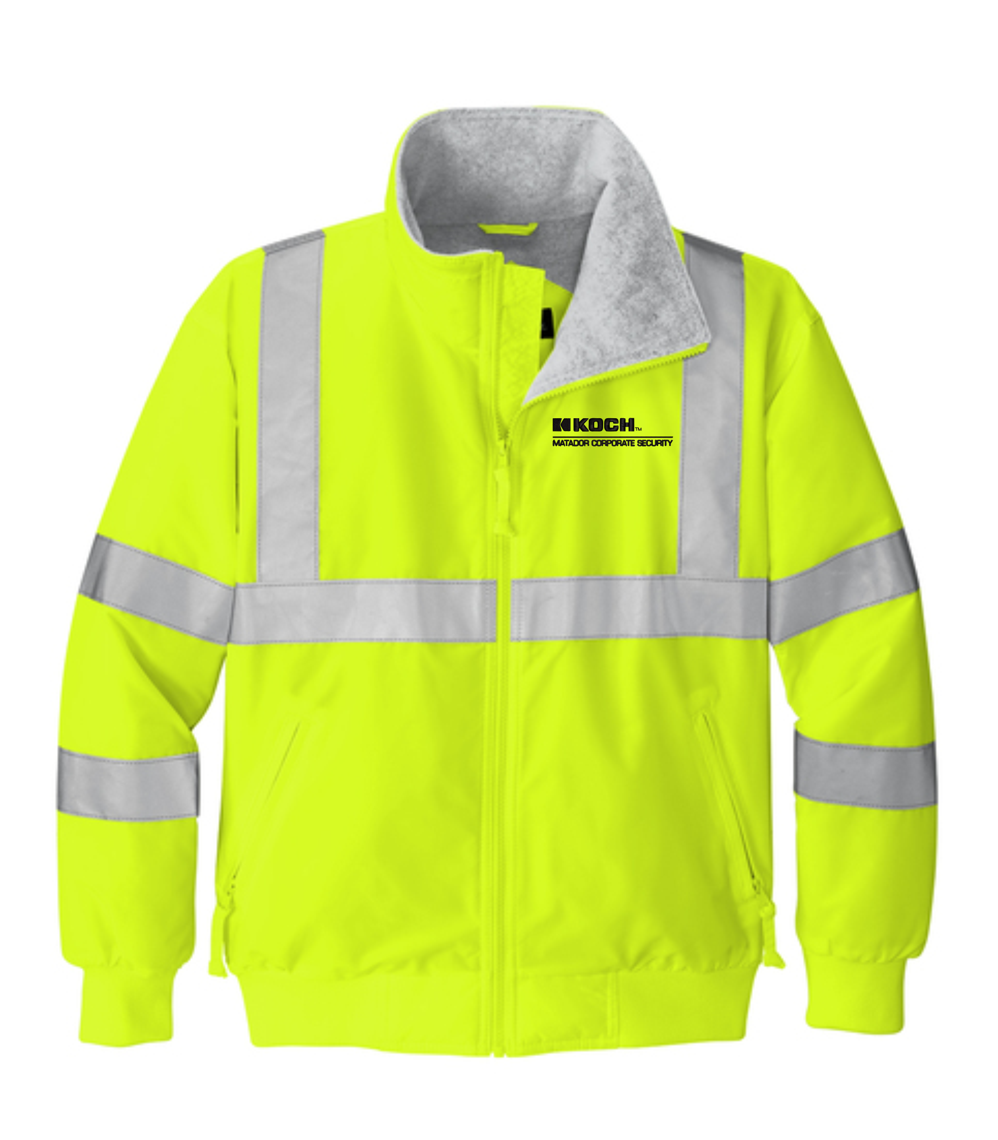 Port Authority SRJ754 Enhanced Visibility Challenger Jacket With Koch Text Embroidery