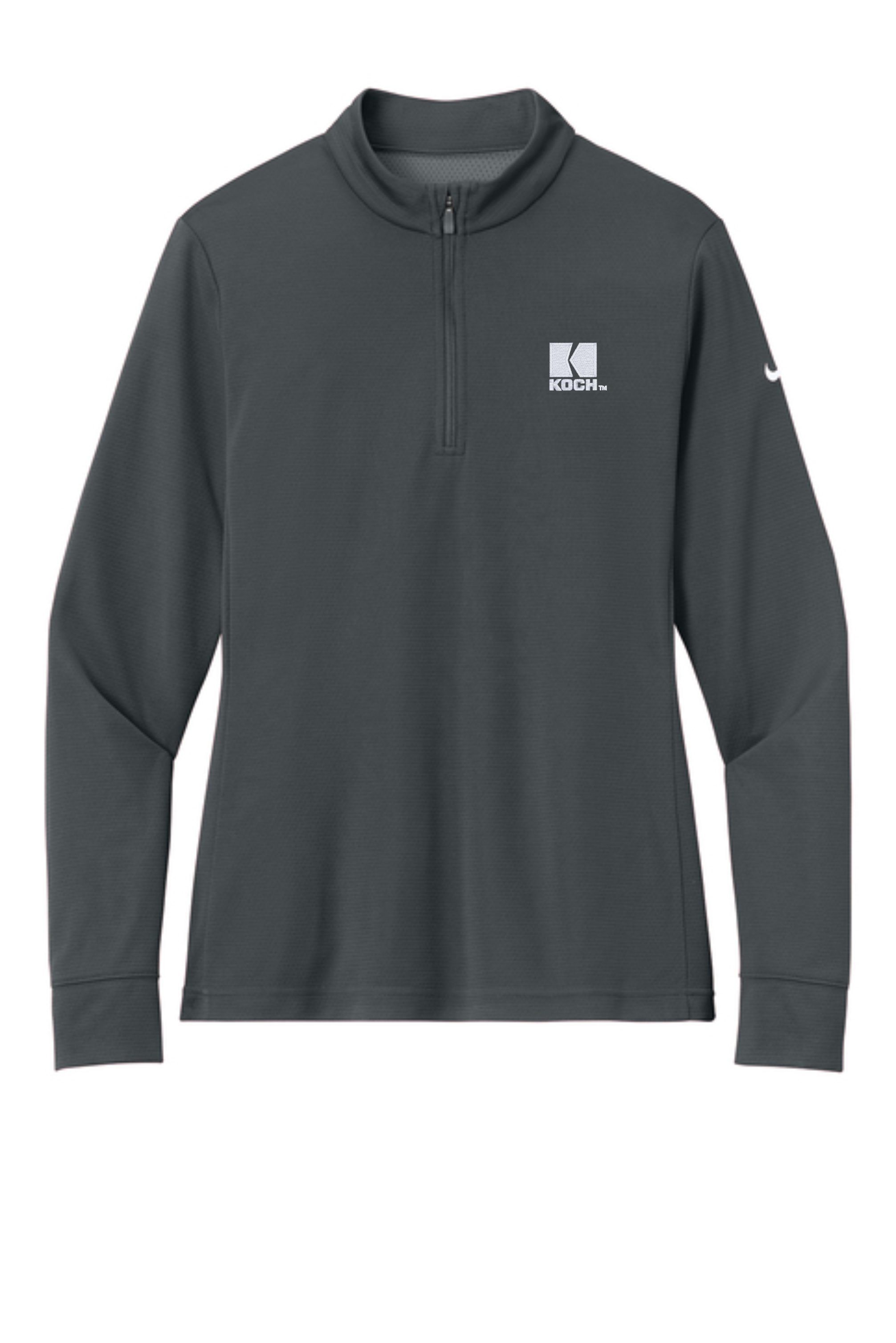 Nike Women's Essential 1/2-Zip Cover-Up NKHM7969 With Koch Embroidery