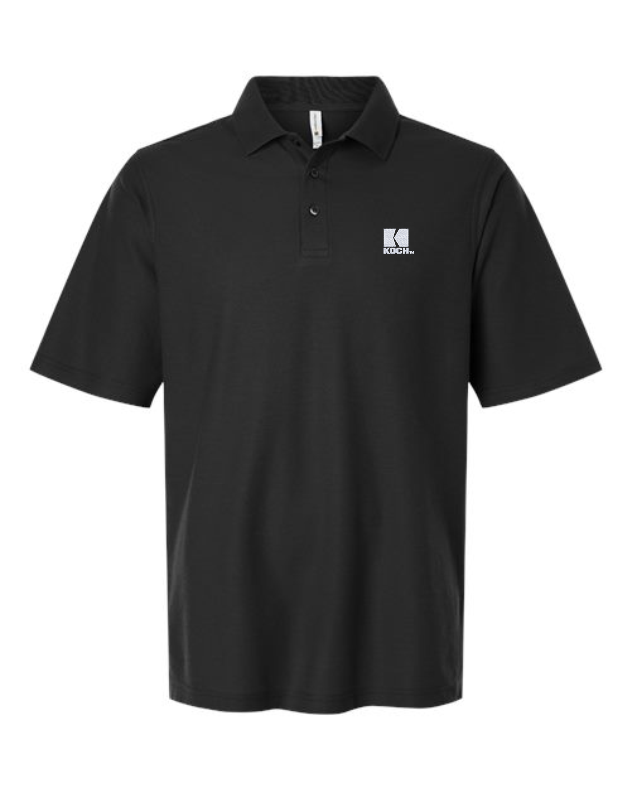 Harriton M105T Men's Tall Maverick CVC Pique Polo With Koch Embroidery