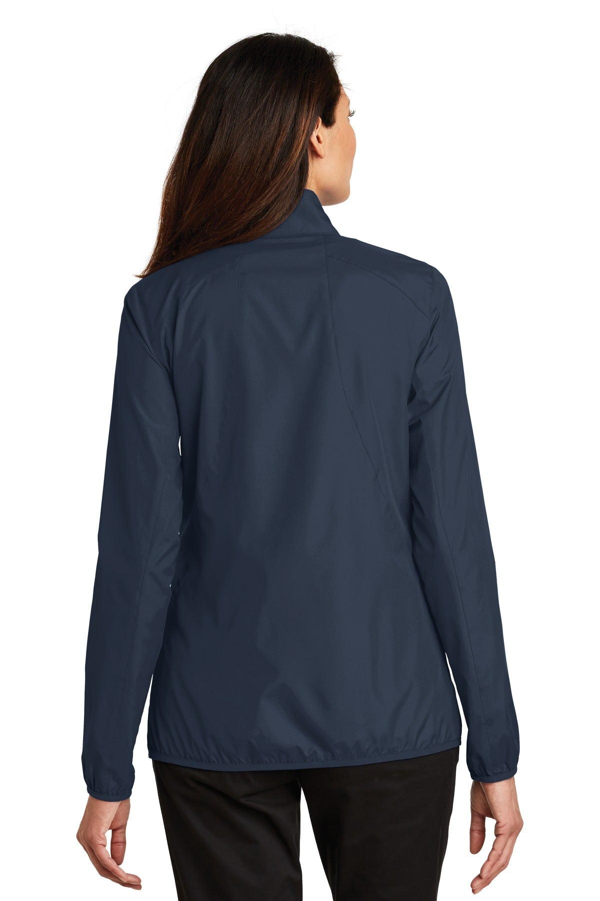 Back Model Dress Blue Navy