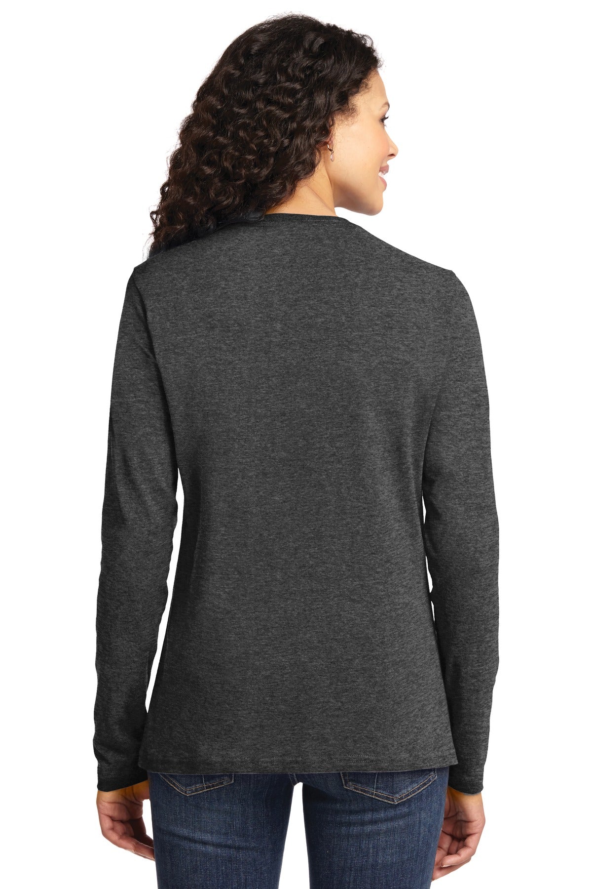 Back Model Dark Heather Grey