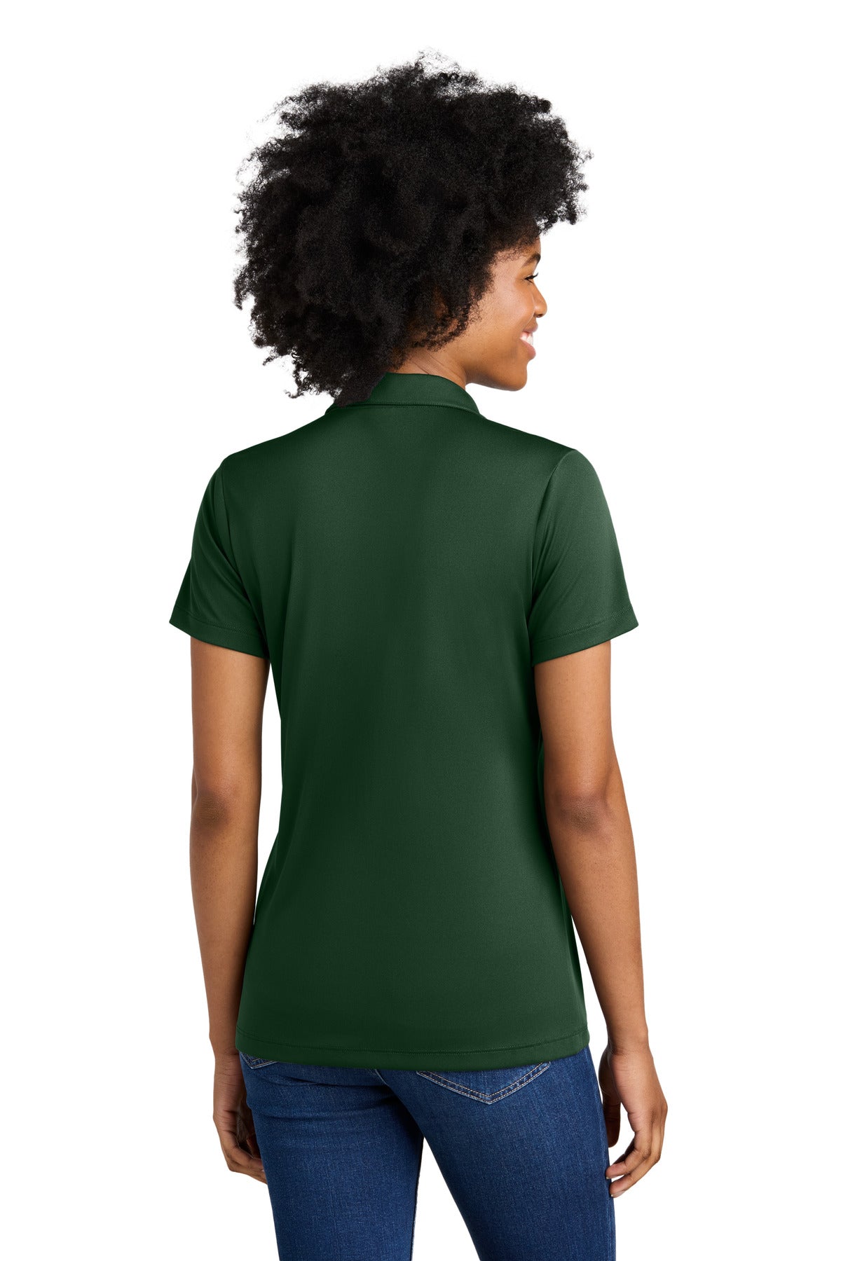 Back Model Forest Green/ White