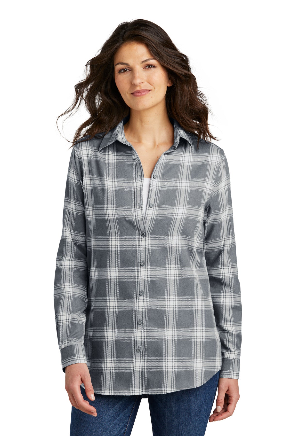 Model Grey/ Cream Open Plaid
