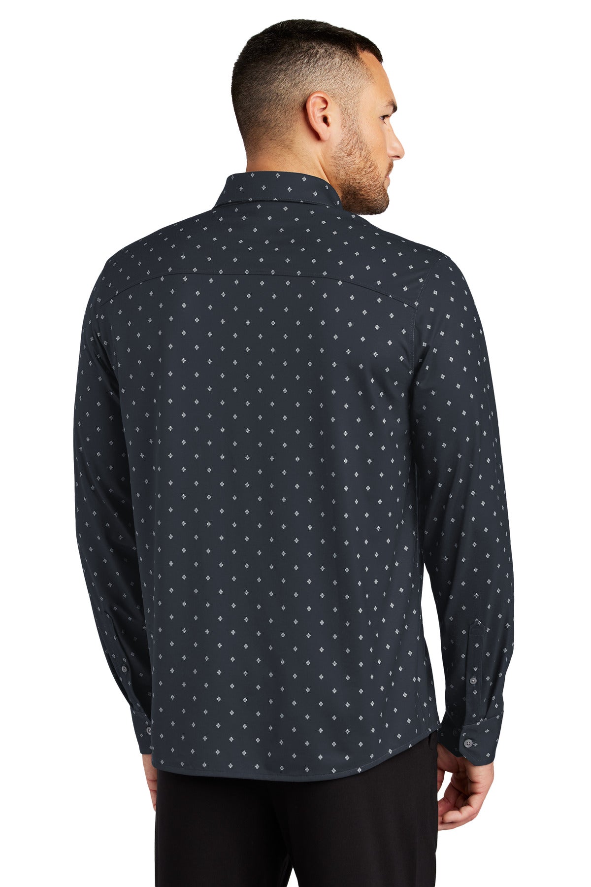 Back Model Navy Geo Diamond