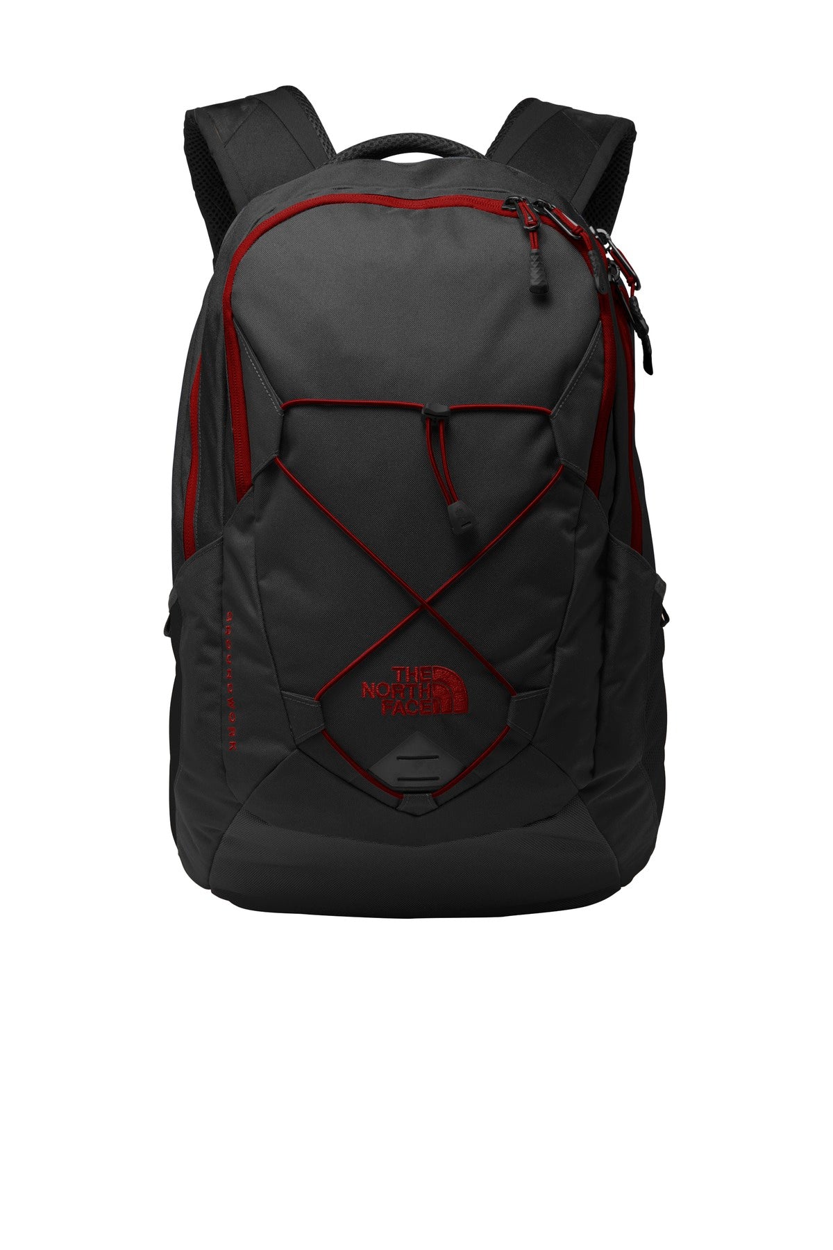 Model TNF Dark Grey Heather/ Cardinal Red