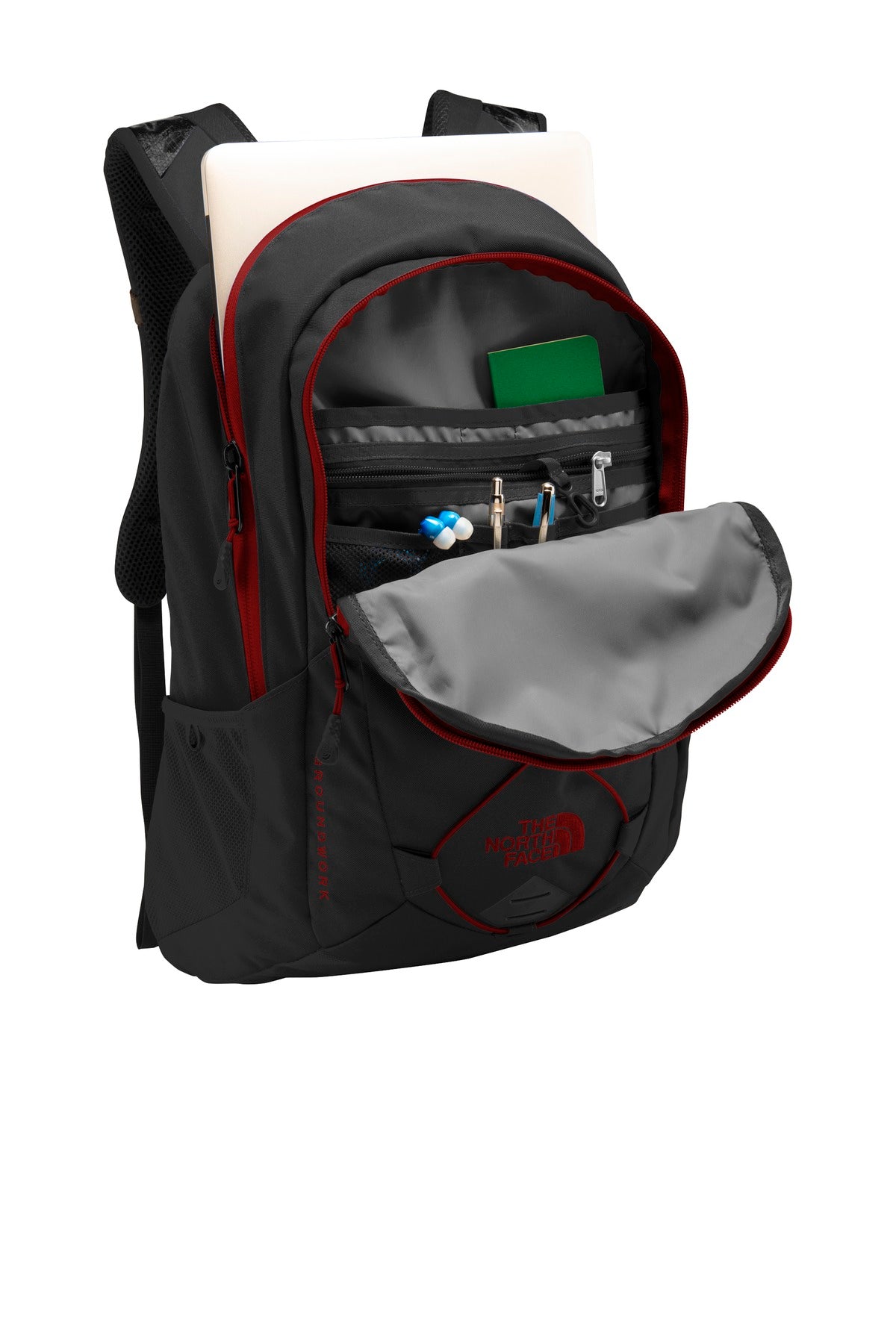 Product TNF Dark Grey Heather/ Cardinal Red