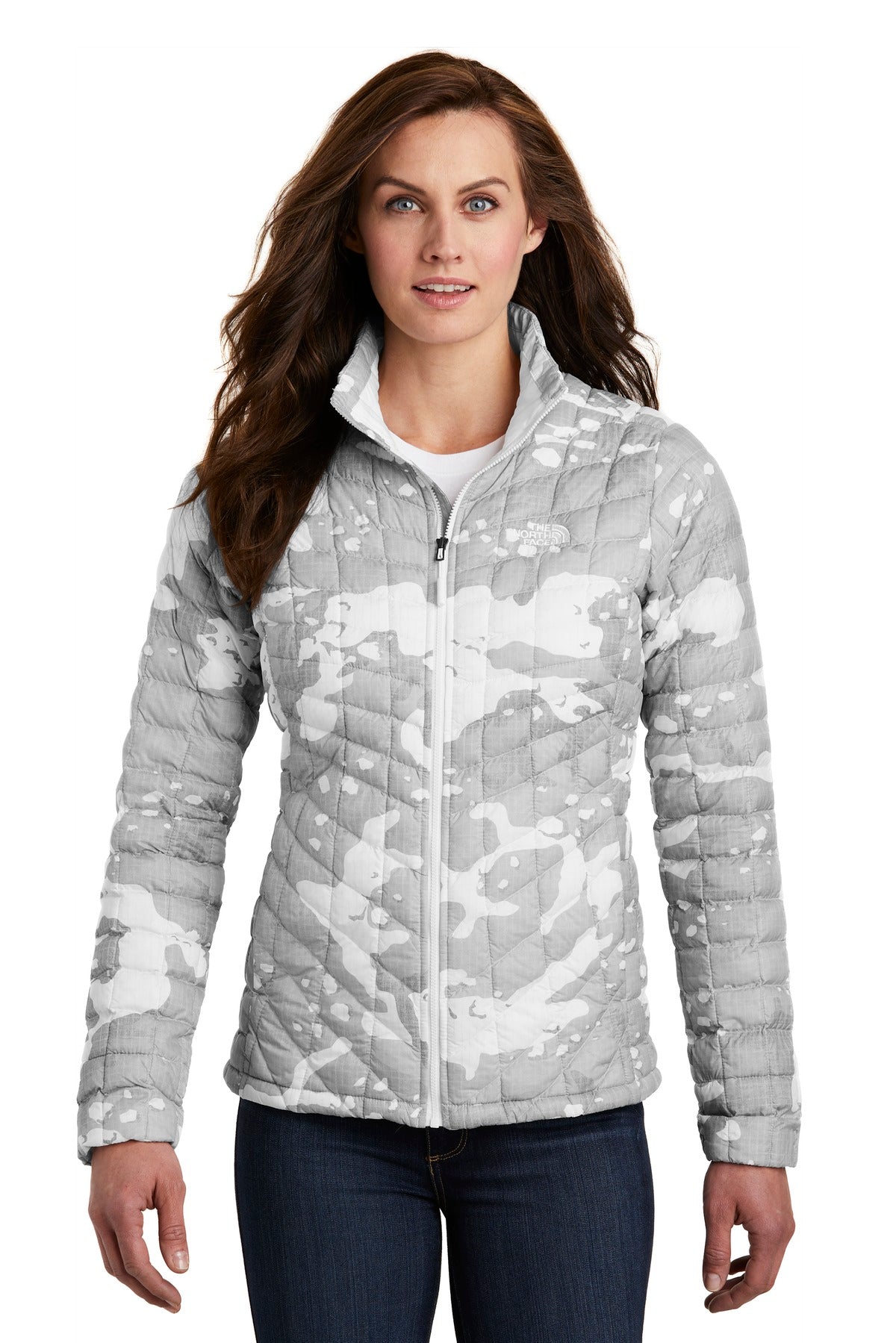 Model TNF White Woodchip Print