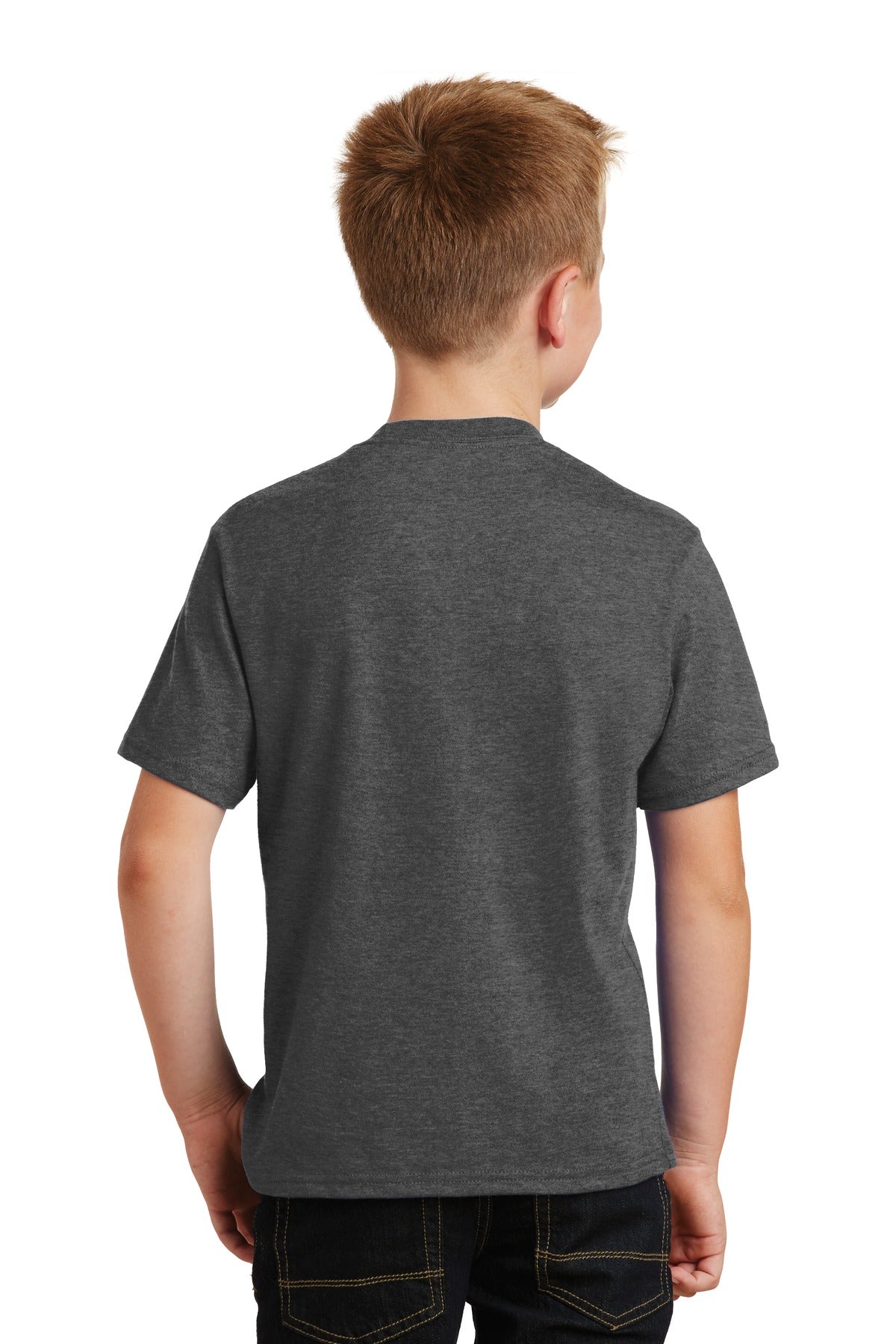 Back Model Dark Heather Grey