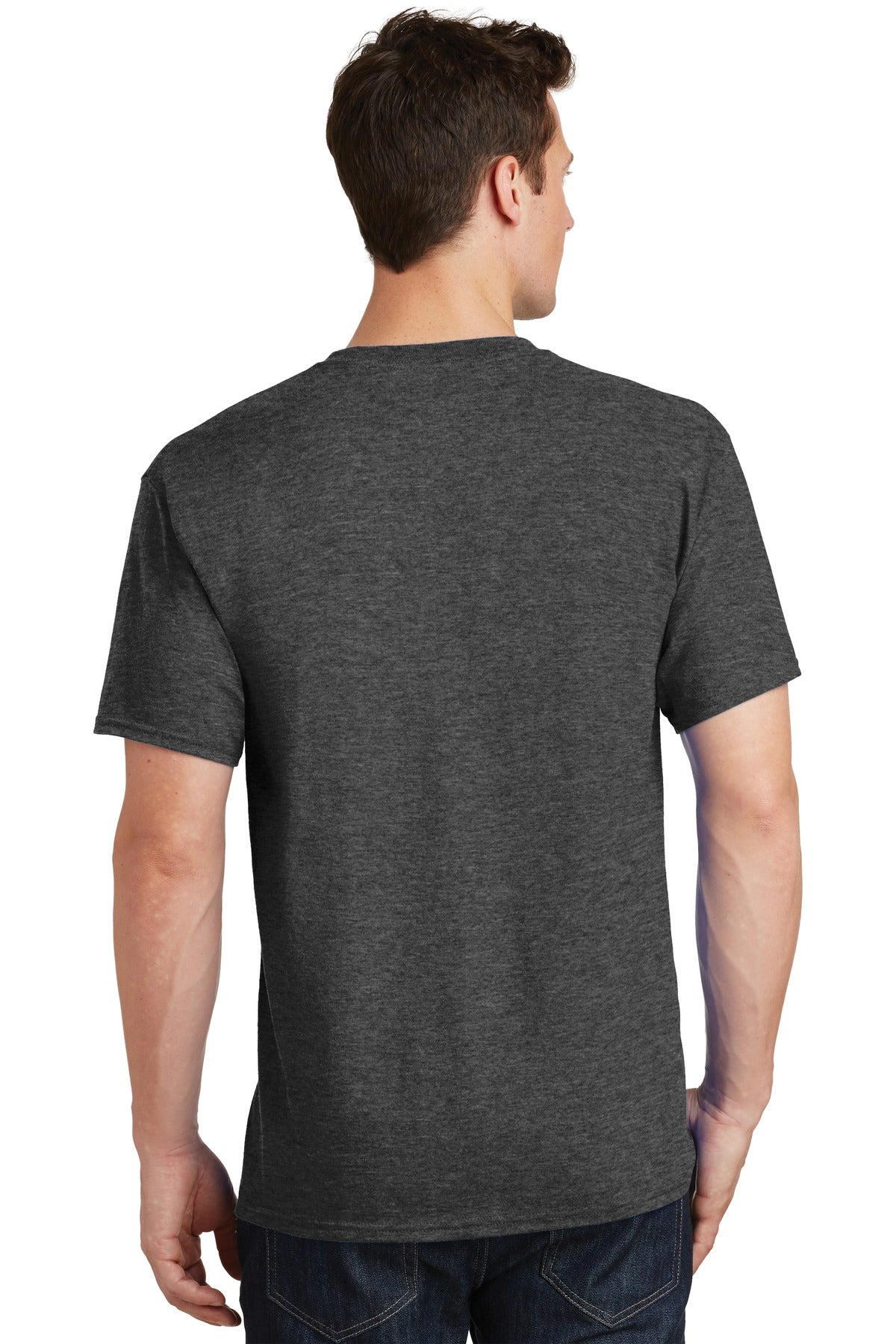 Back Model Dark Heather Grey