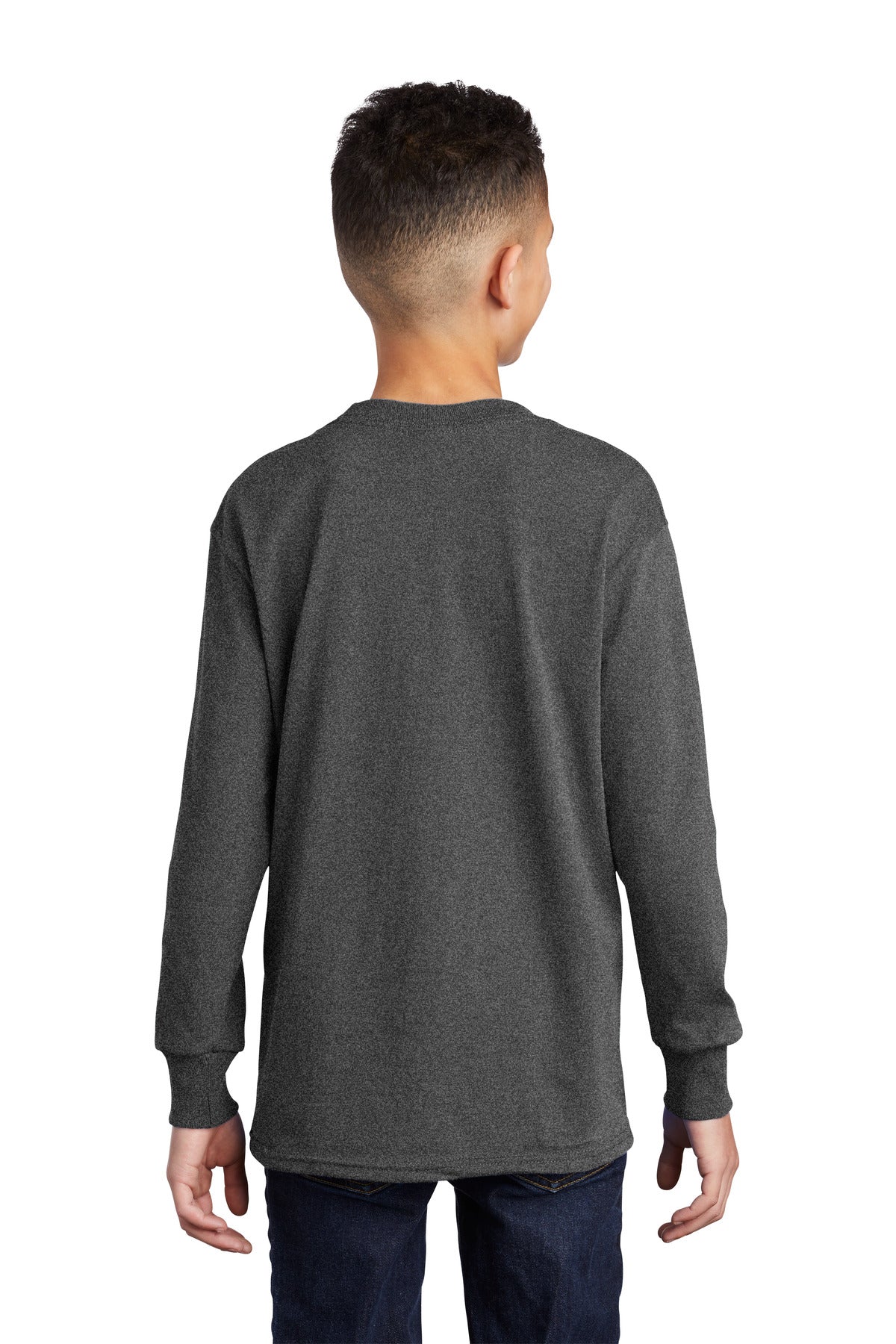 Back Model Dark Heather Grey