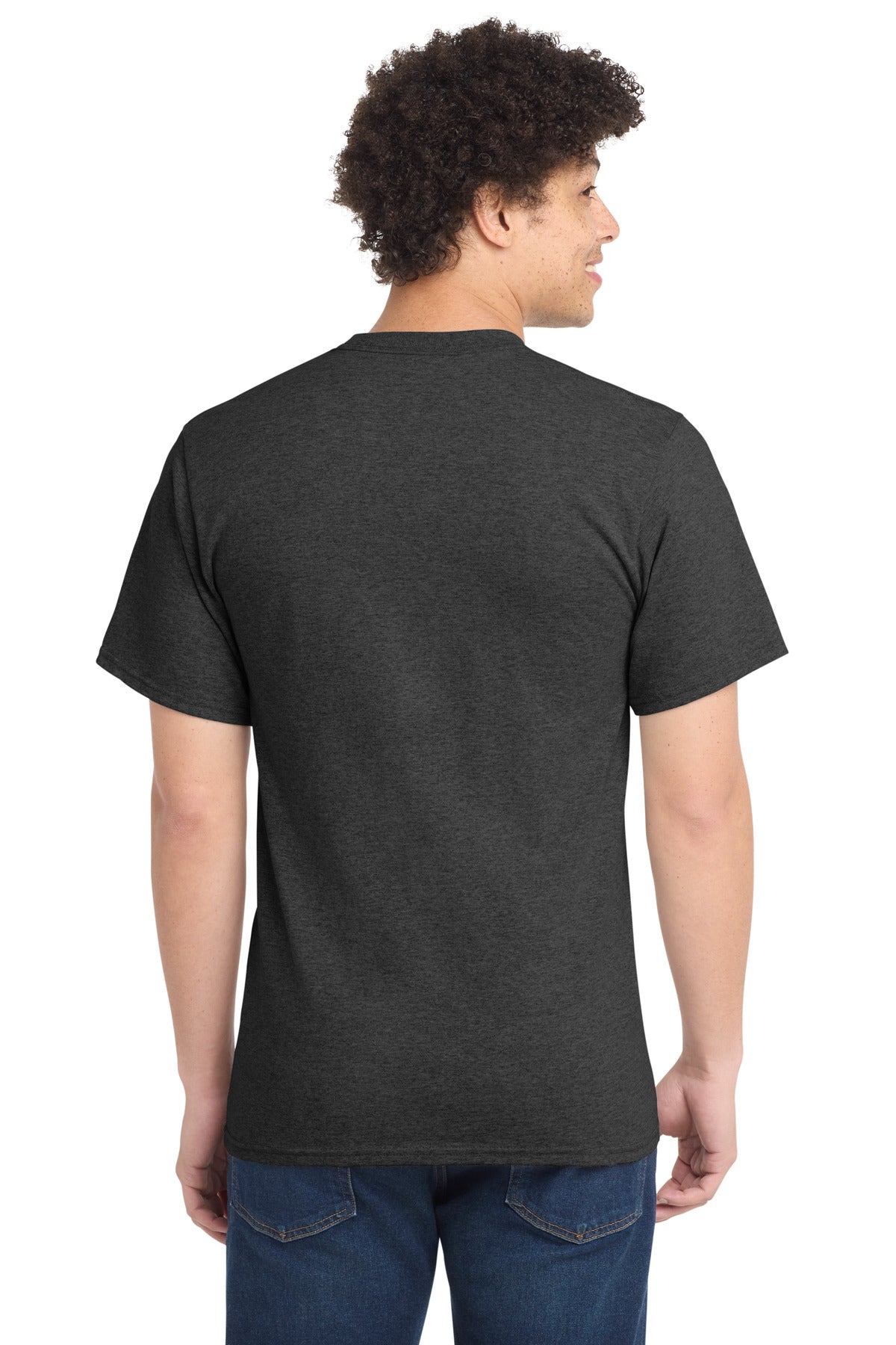 Back Model Dark Heather Grey