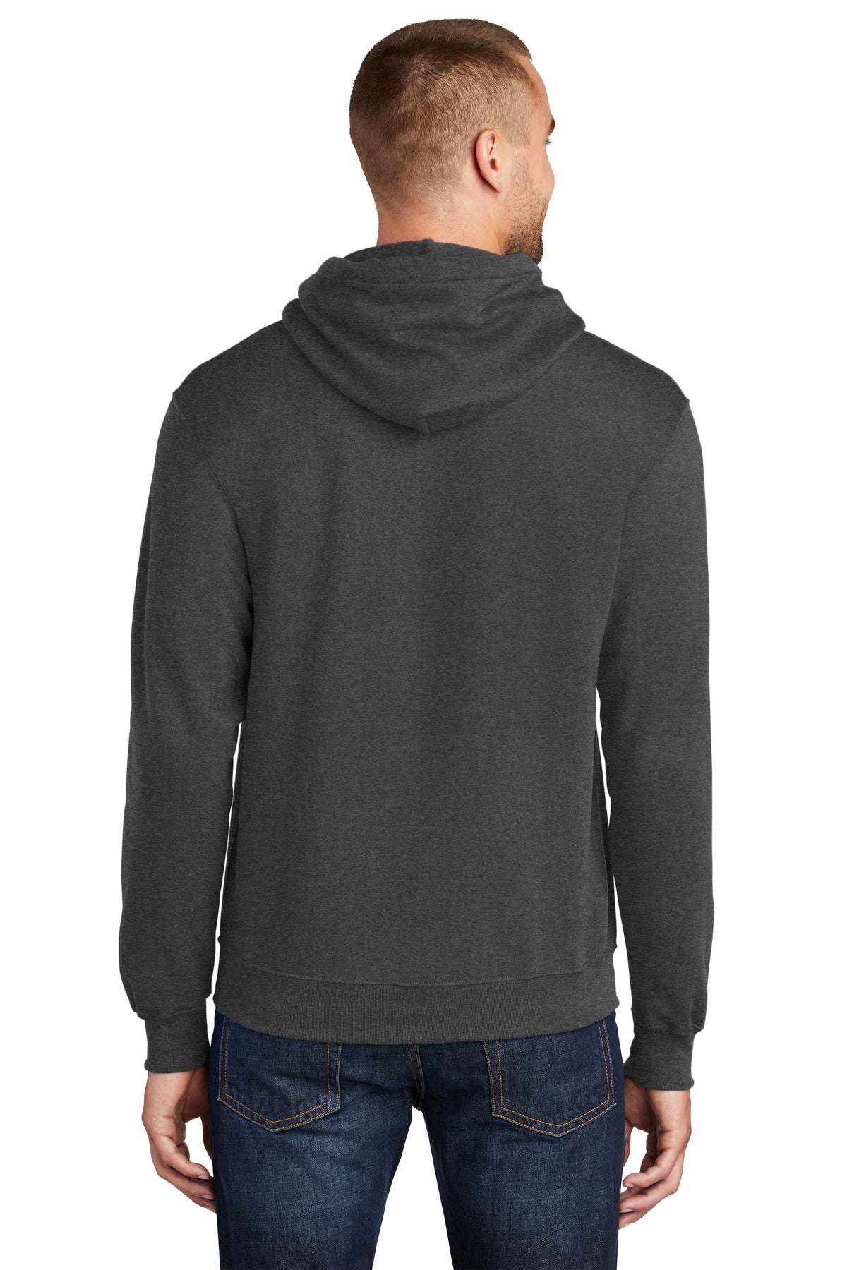 Back Model Dark Heather Grey